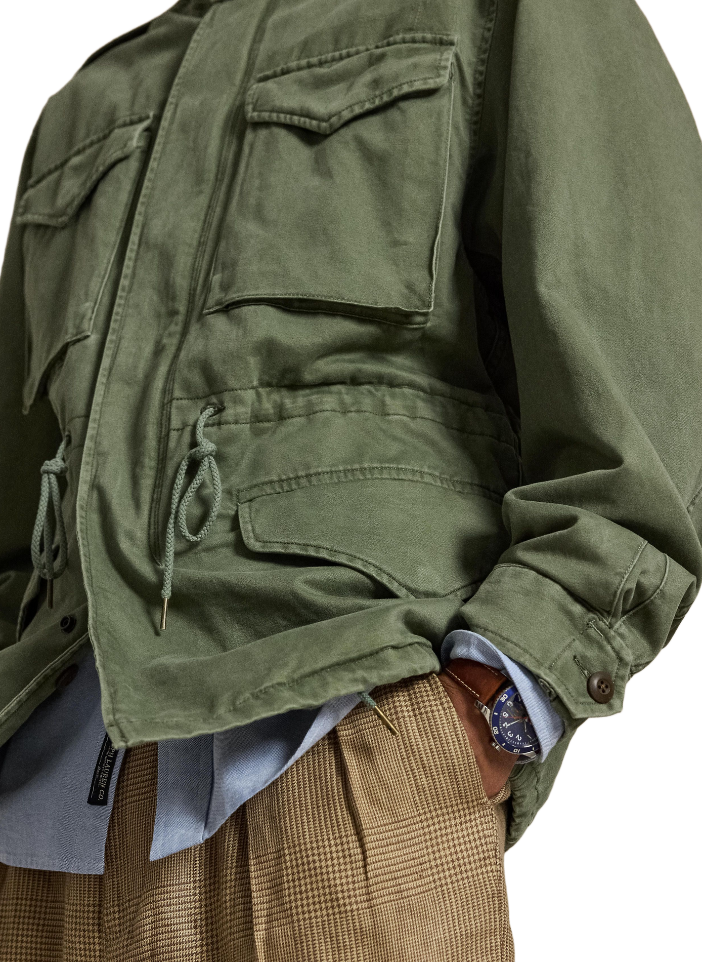 Veste à fermeture zippée en coton POLO RALPH LAUREN Vert