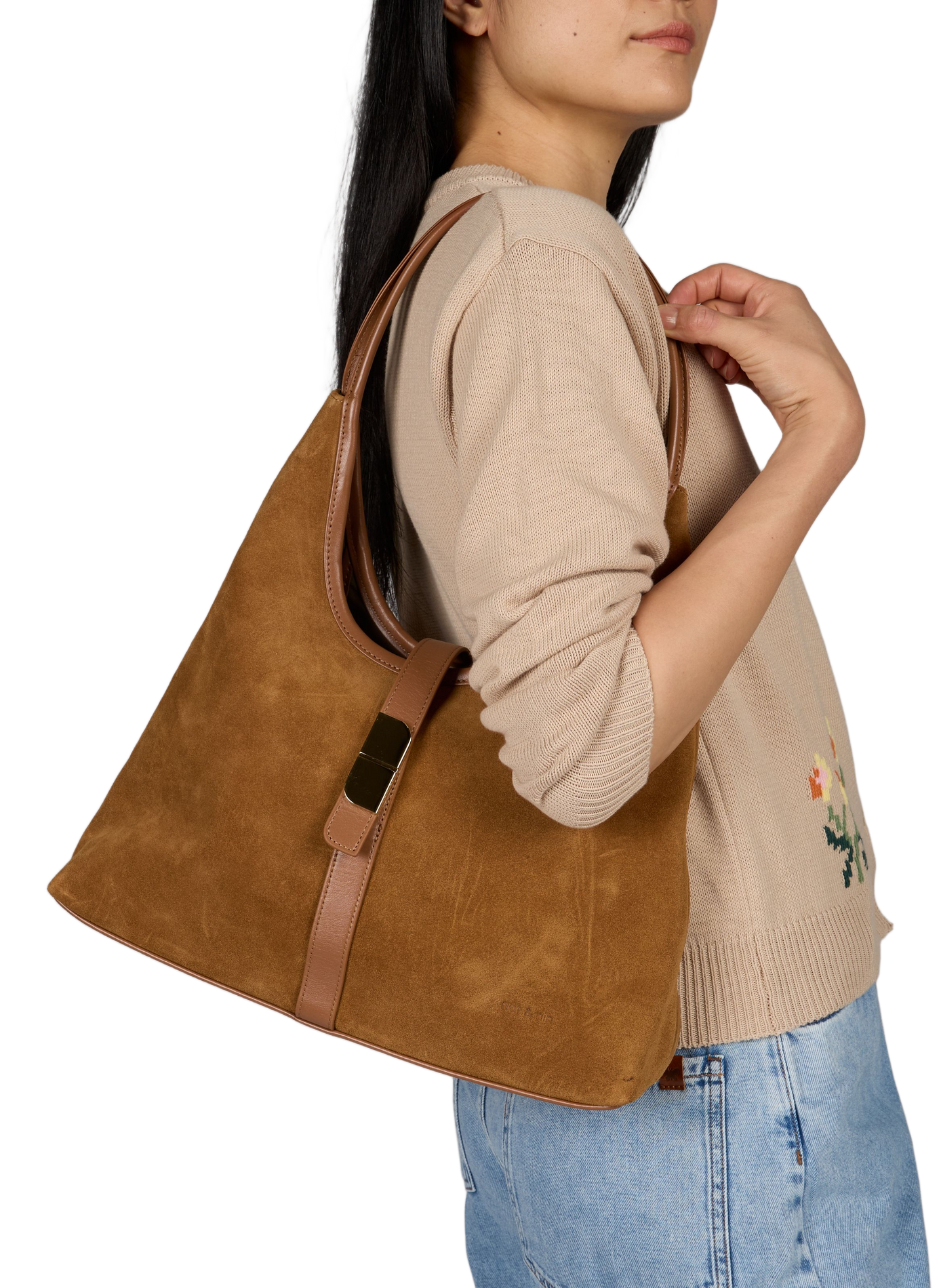 Galleria leather tote bag NAT & NIN Brown