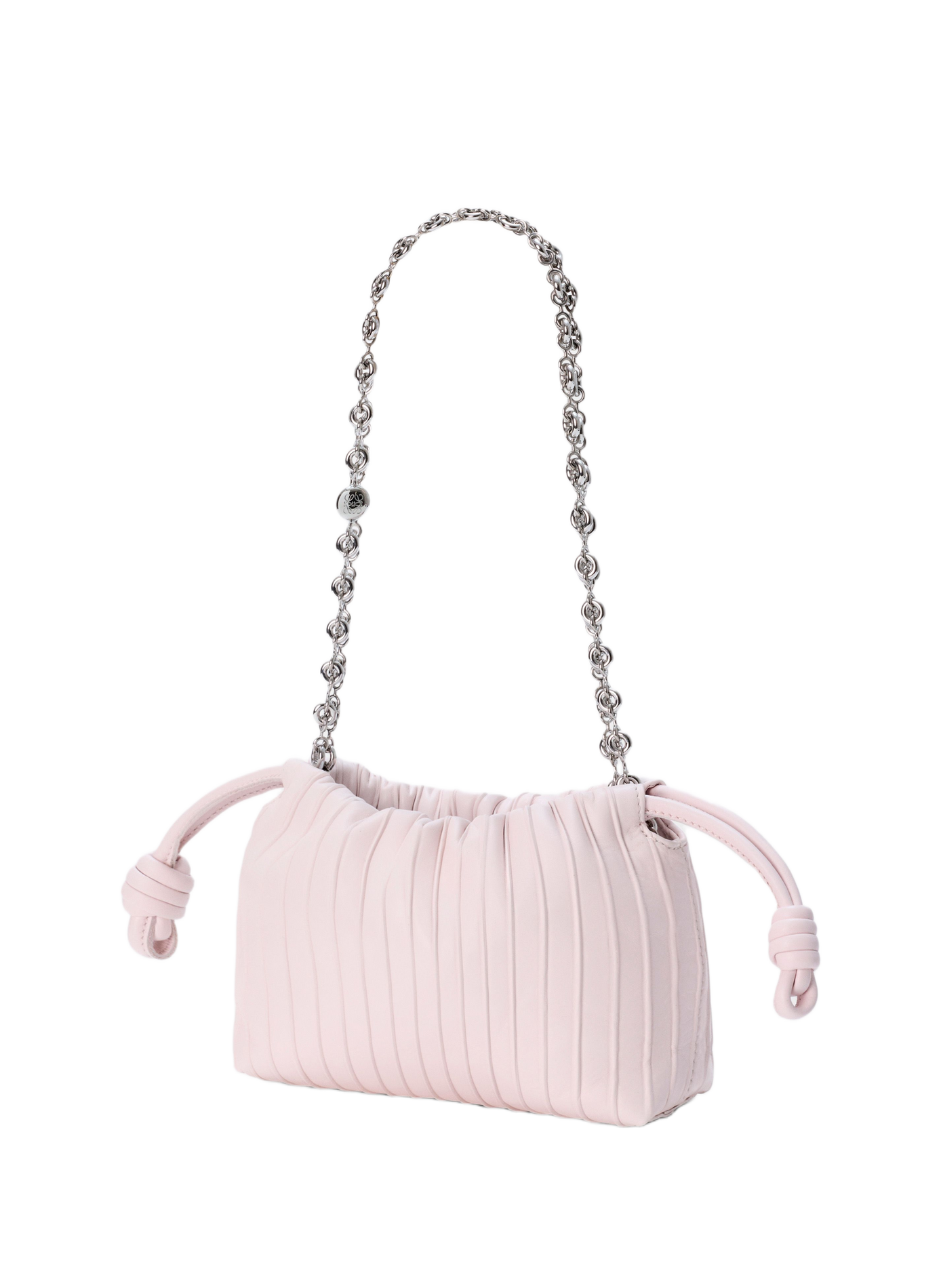 Mini Flamenco Pleats purse en cuir d'agneau nappa LOEWE Rose