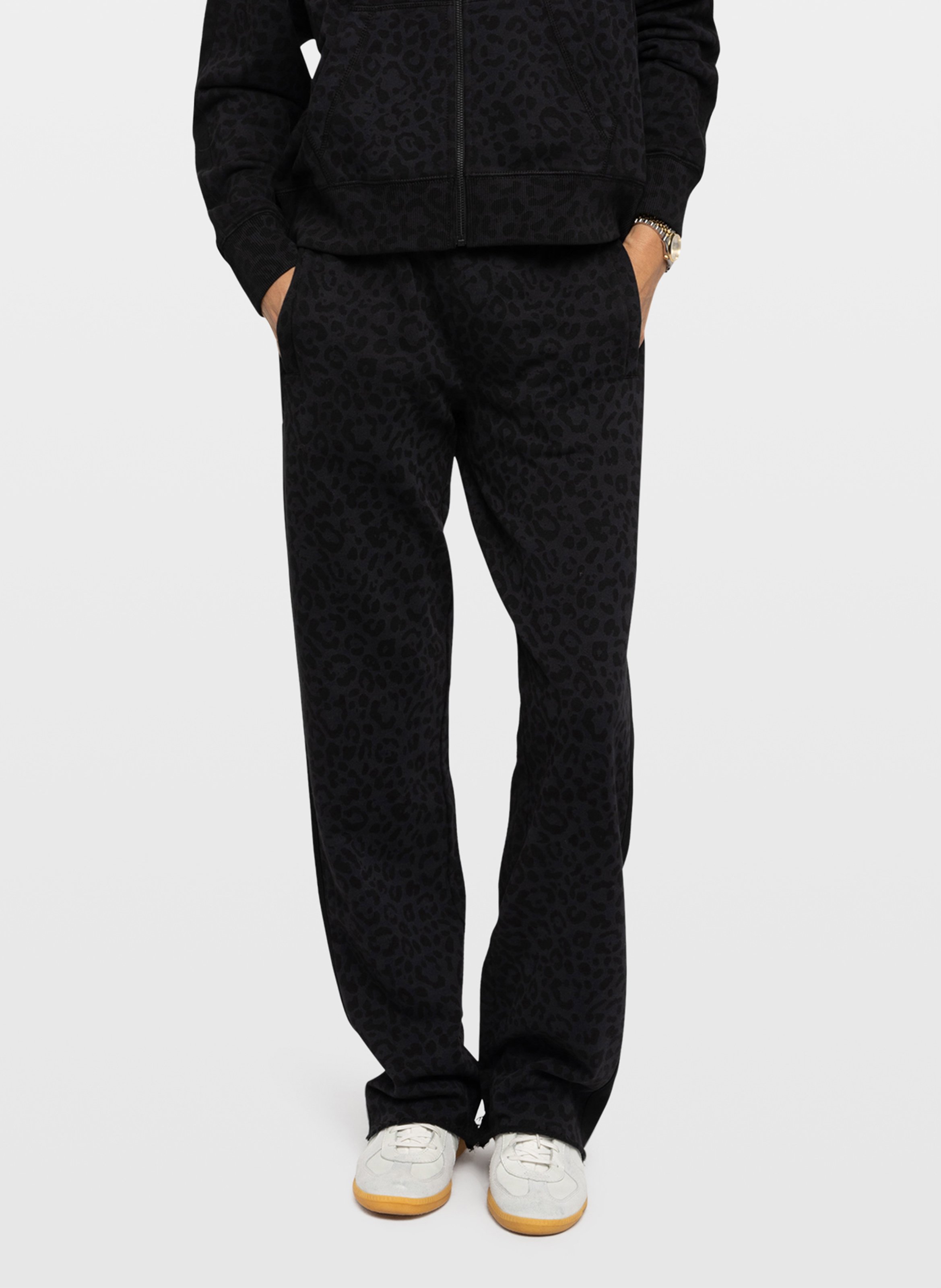 Jogging droit en jacquard léopard chilloh ZADIG&VOLTAIRE Gris