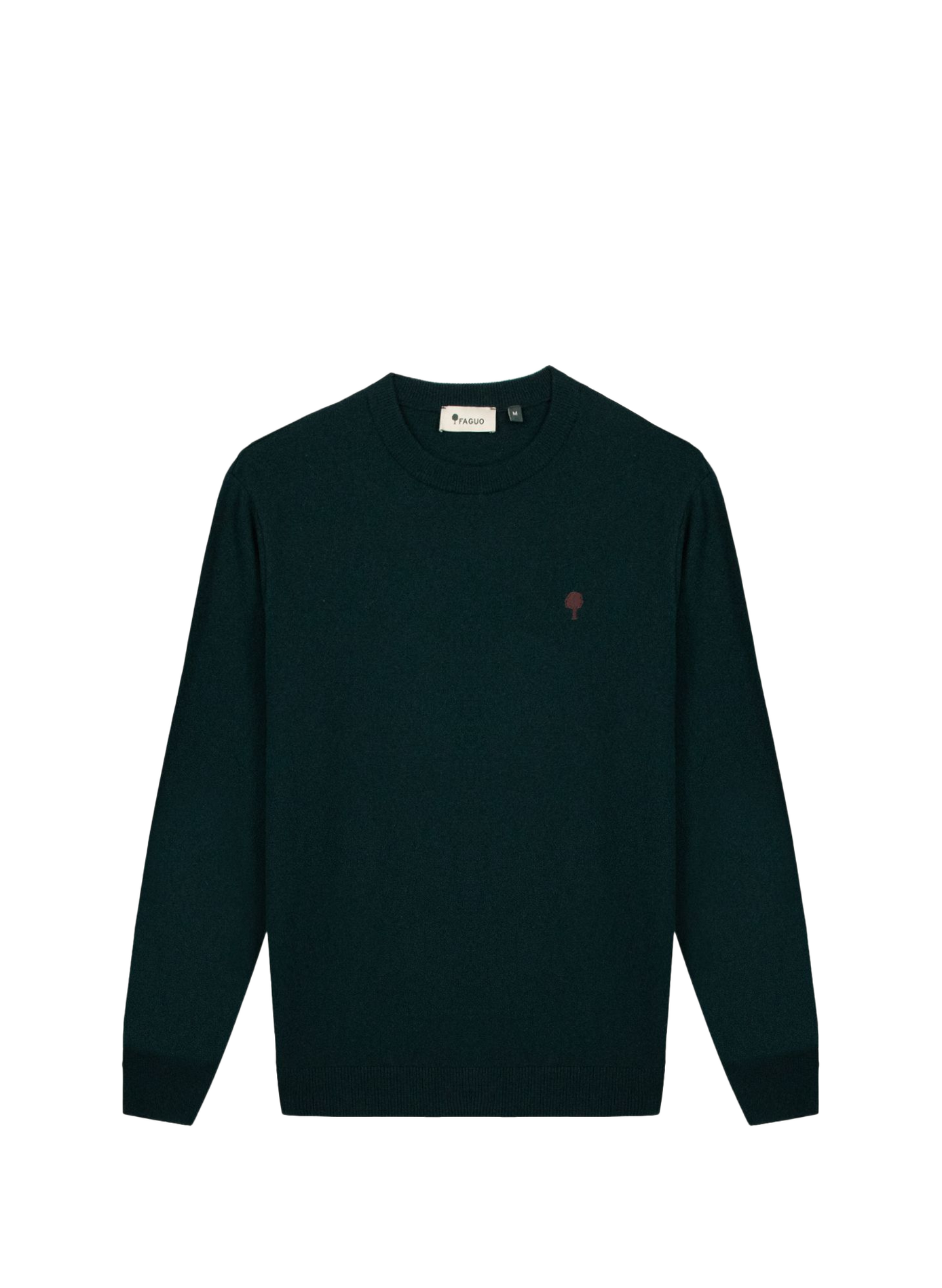 Straight wool blend sweater FAGUO Green