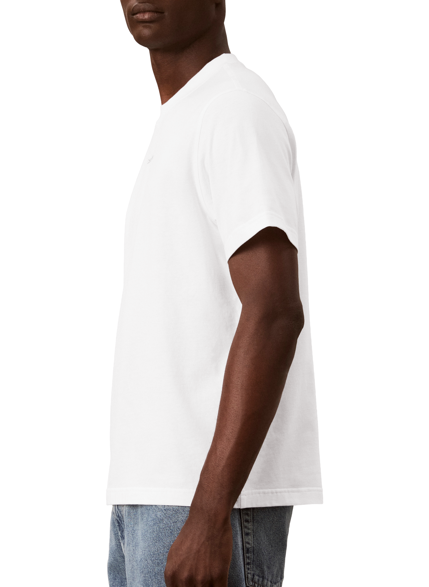 Short-sleeved cotton logo T-shirt CALVIN KLEIN White