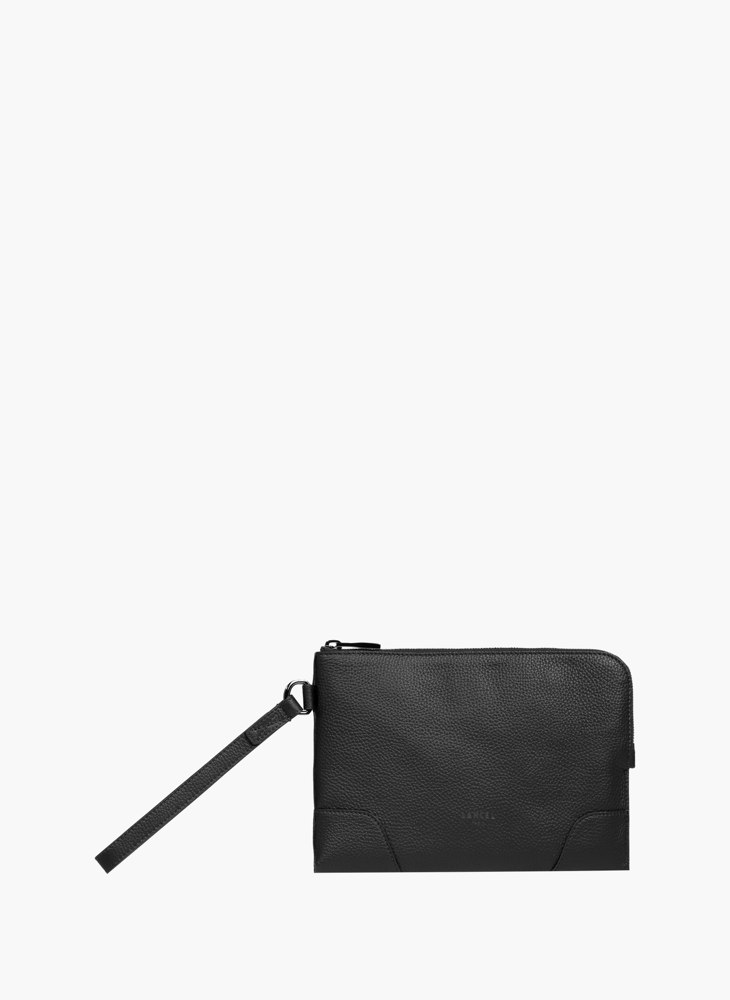 Pochette zippée s charlie de lancel en cuir LANCEL Noir