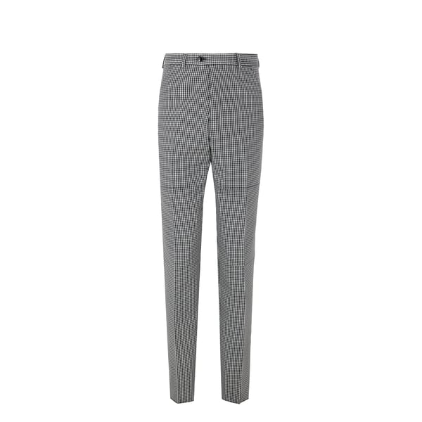 Pantalon pied de poule en coton