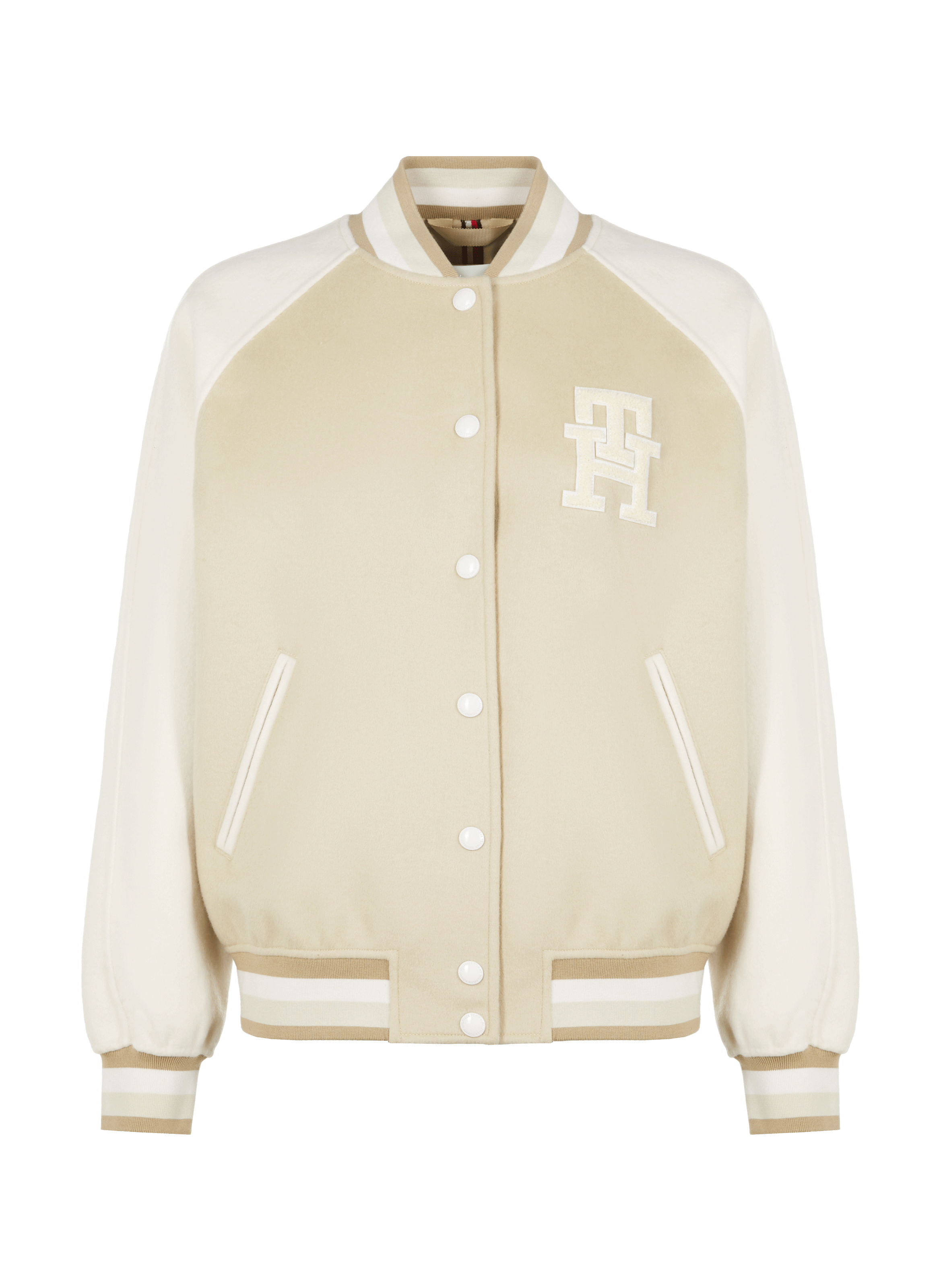 Bomber ample en laine mélangée