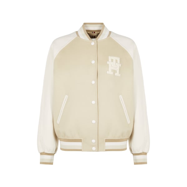 Bomber ample en laine mélangée