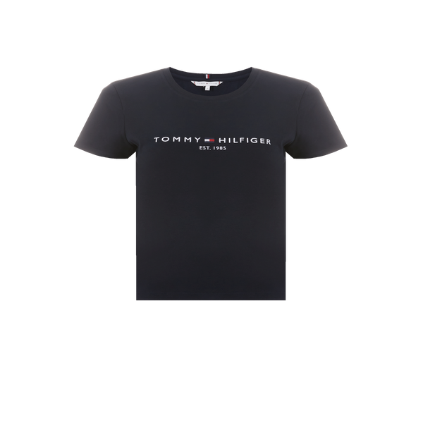 Tommy Hilfiger Organic Cotton T-shirt In Black