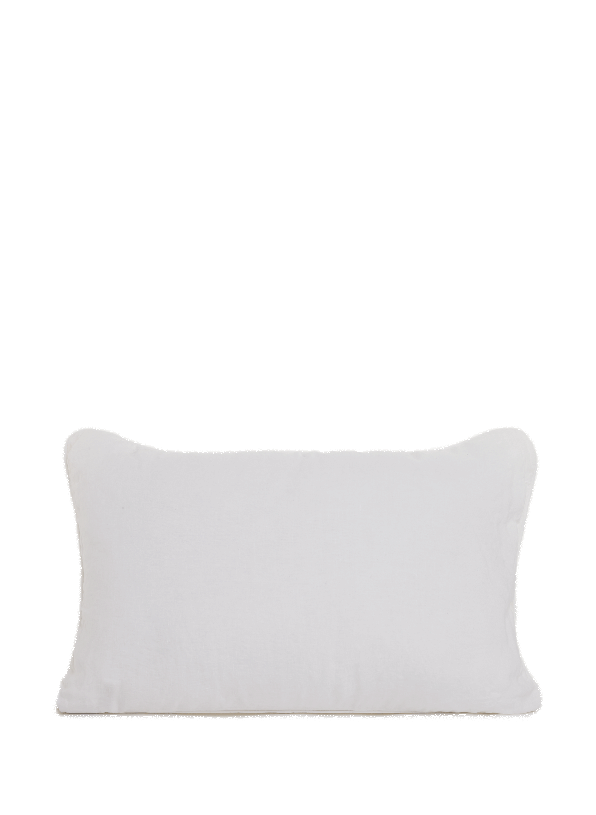 Coussin en lin lavé Blanc by AU PRINTEMPS PARIS AU PRINTEMPS PARIS Coussin en lin lavé Blanc
