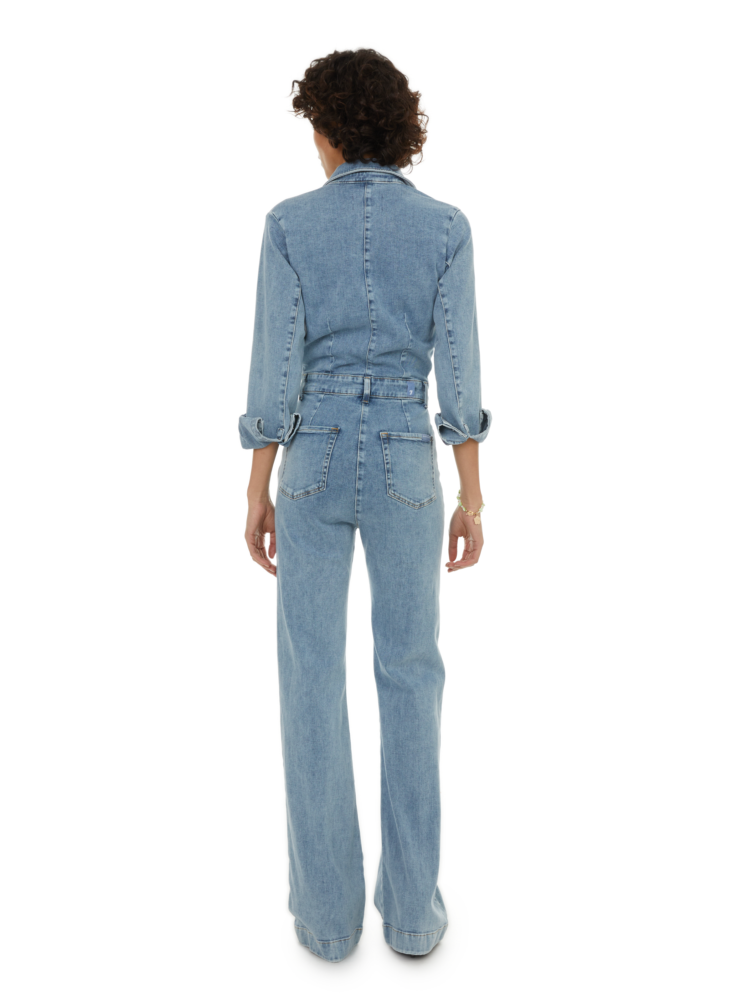 Combinaison en jean  7 FOR ALL MANKIND Bleu