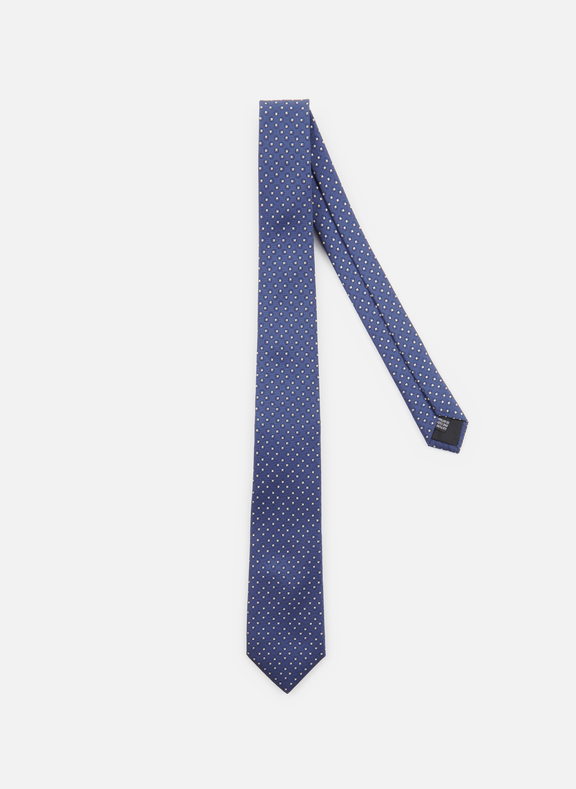 CERRUTI Cravate à motif en soie  Bleu