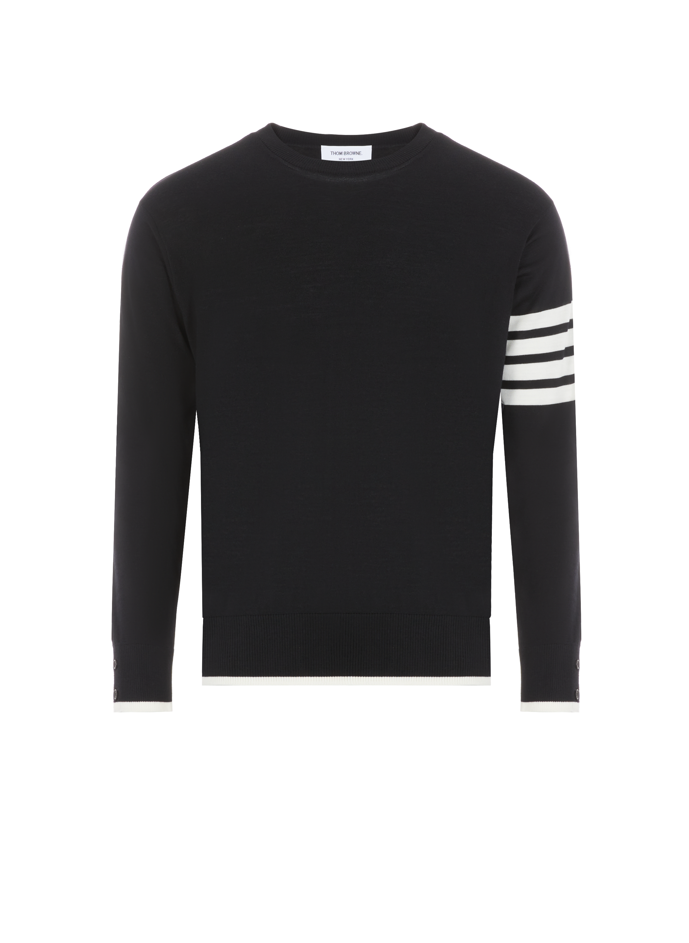 THOM BROWNE Pull en laine  Noir