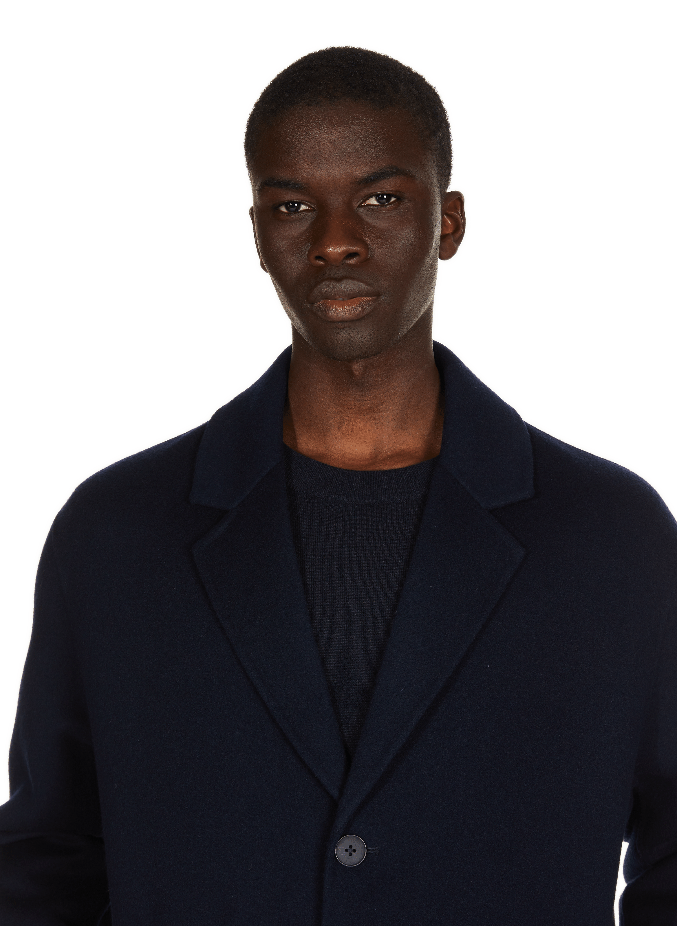 Straight wool coat SAISON 1865 Blue