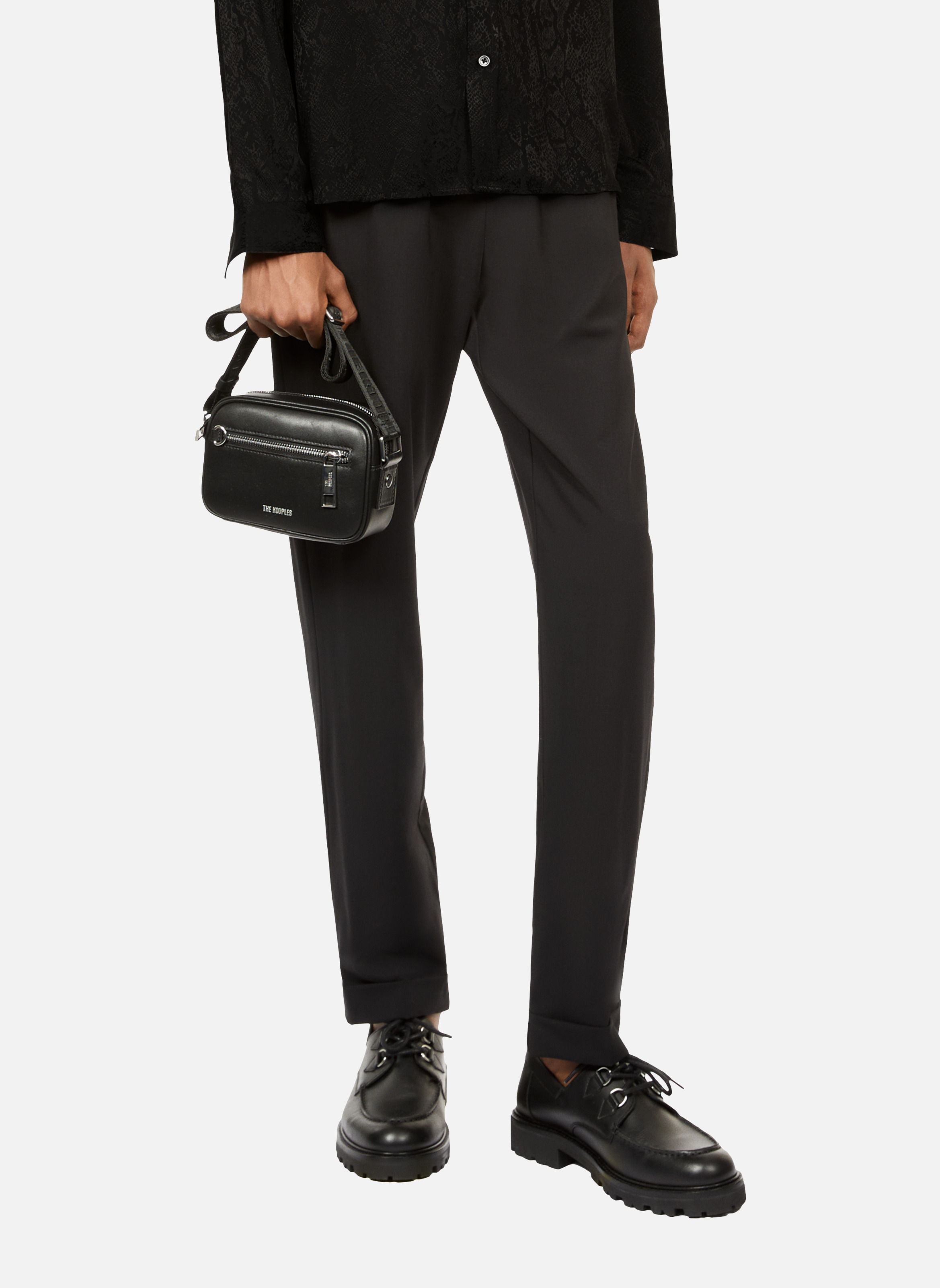 Sac messenger small en cuir THE KOOPLES Noir