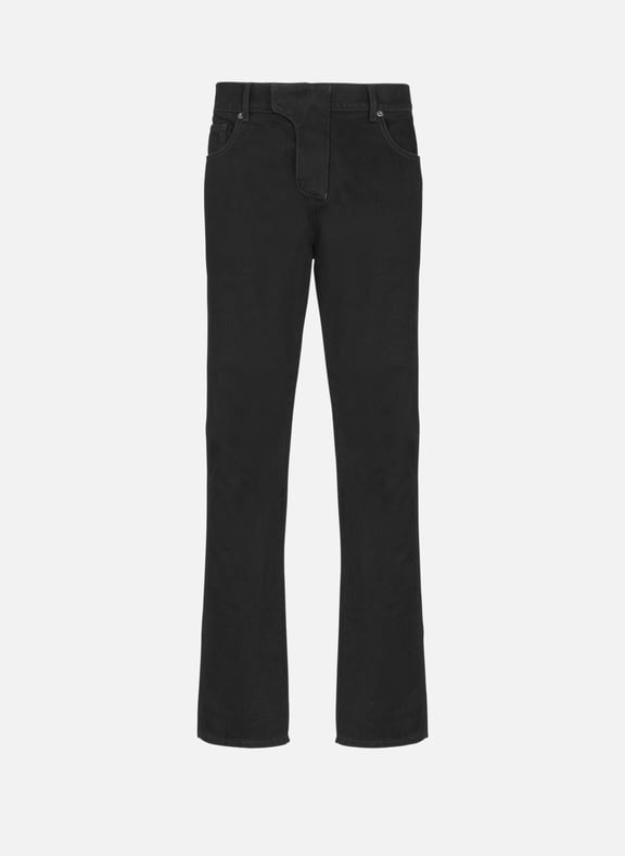 Jean regular en denim Noir by BALMAIN BALMAIN Jean regular en denim Noir
