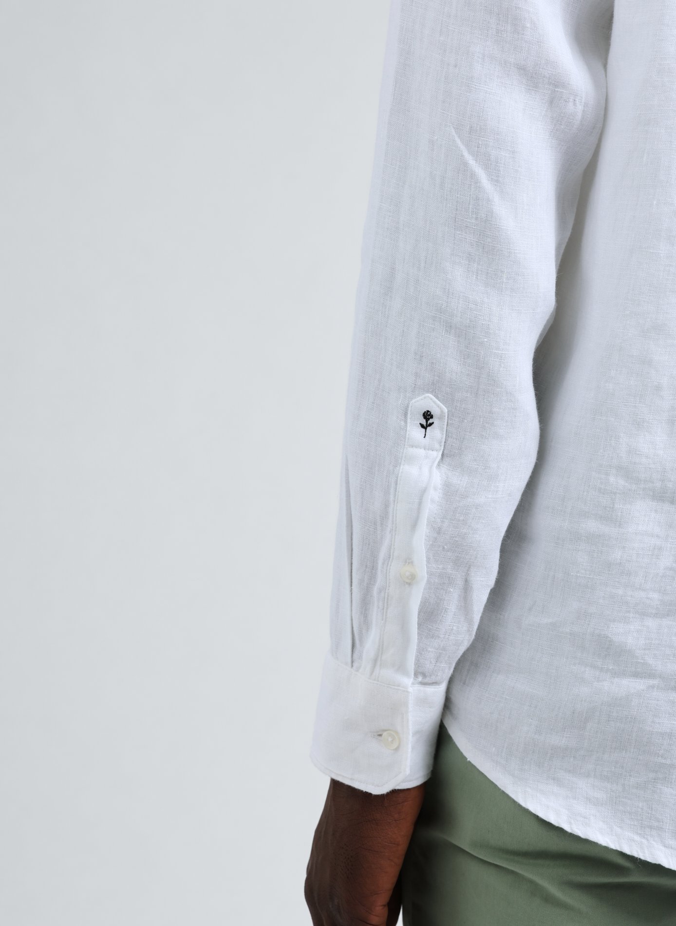 Chemise en lin SEIDENSTICKER Blanc