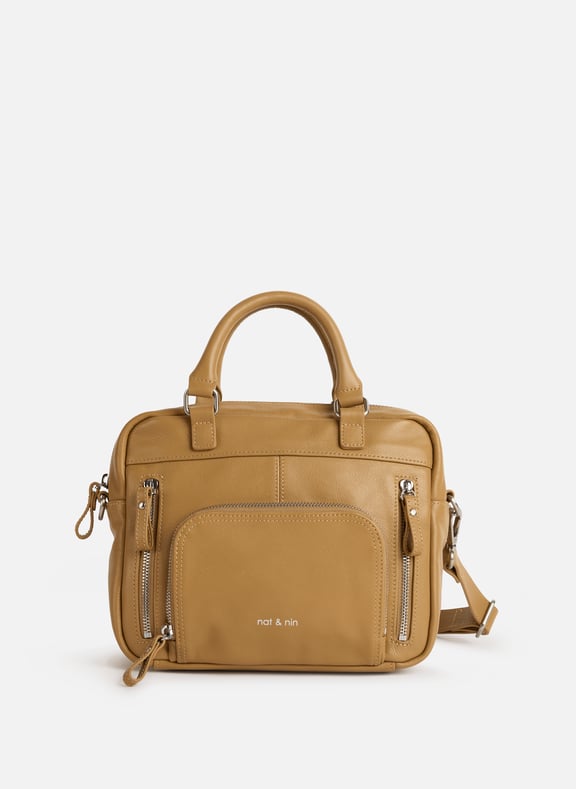 Mini sac à main Macy en cuir Beige by NAT & NIN NAT & NIN Mini sac à main Macy en cuir Beige