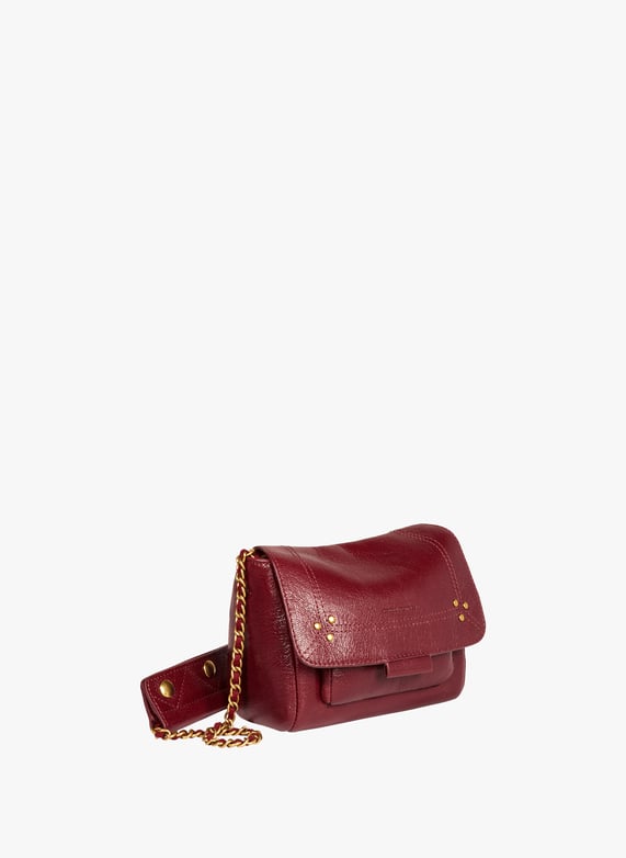 Sac à bandoulière Lulu S en cuir | Rouge by JÉRÔME DREYFUSS Sac à bandoulière Lulu S en cuir Rouge