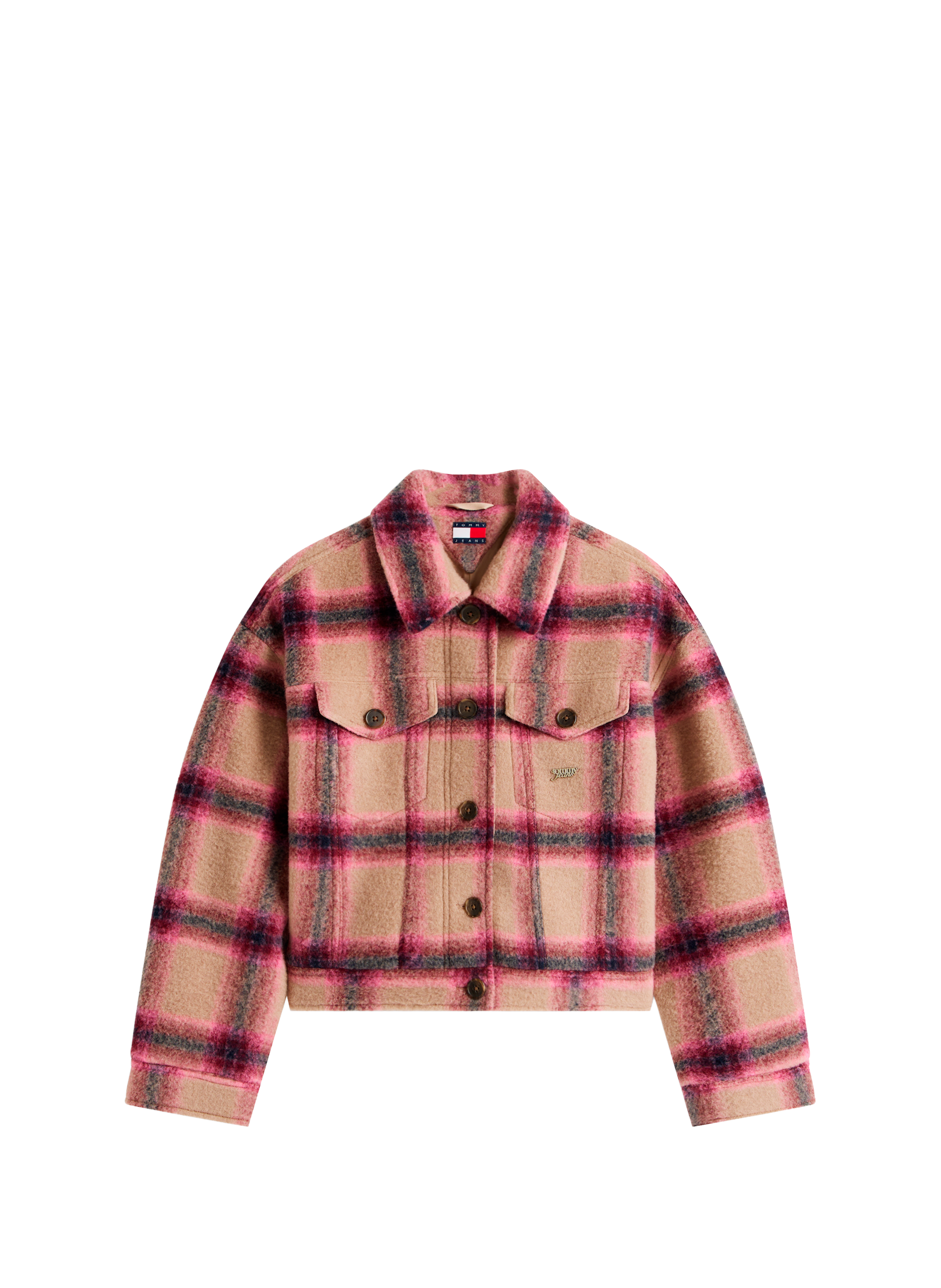 Veste à logo en laine mélangée TOMMY HILFIGER Multicolore