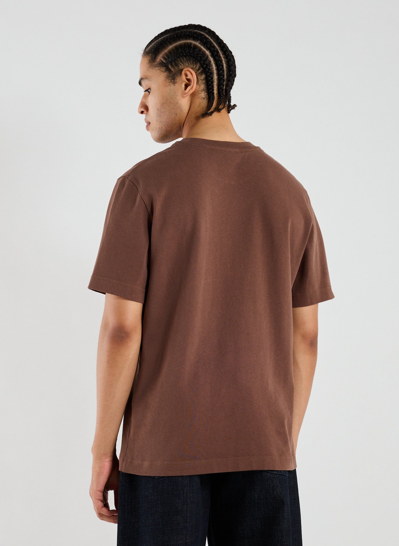 Straight-fit cotton T-shirt JACQUEMUS Brown