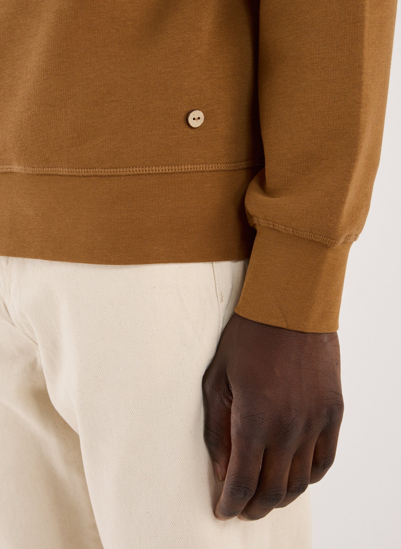 Cotton sweatshirt FAGUO Brown