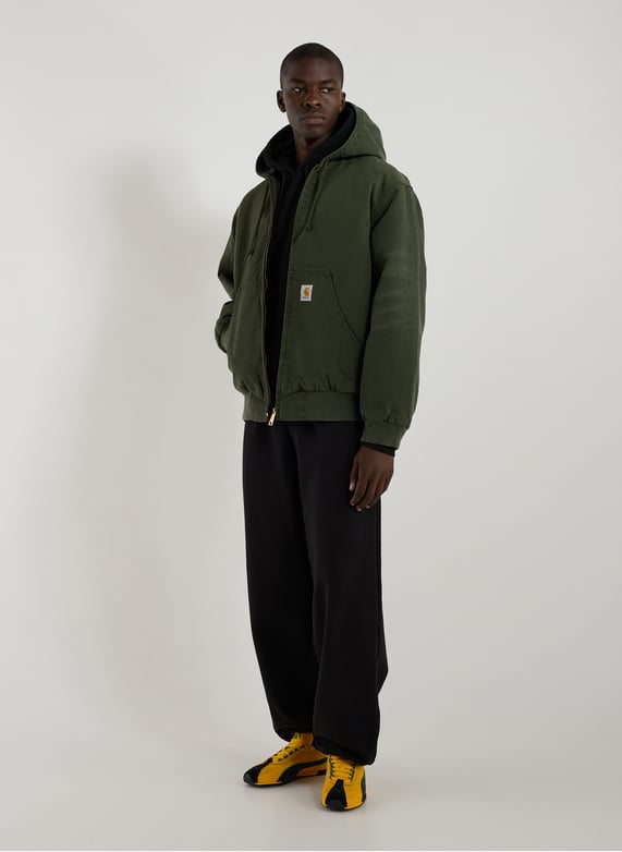 Blouson ample à capuche en coton | Vert by CARHARTT WIP Blouson ample à capuche en coton Vert