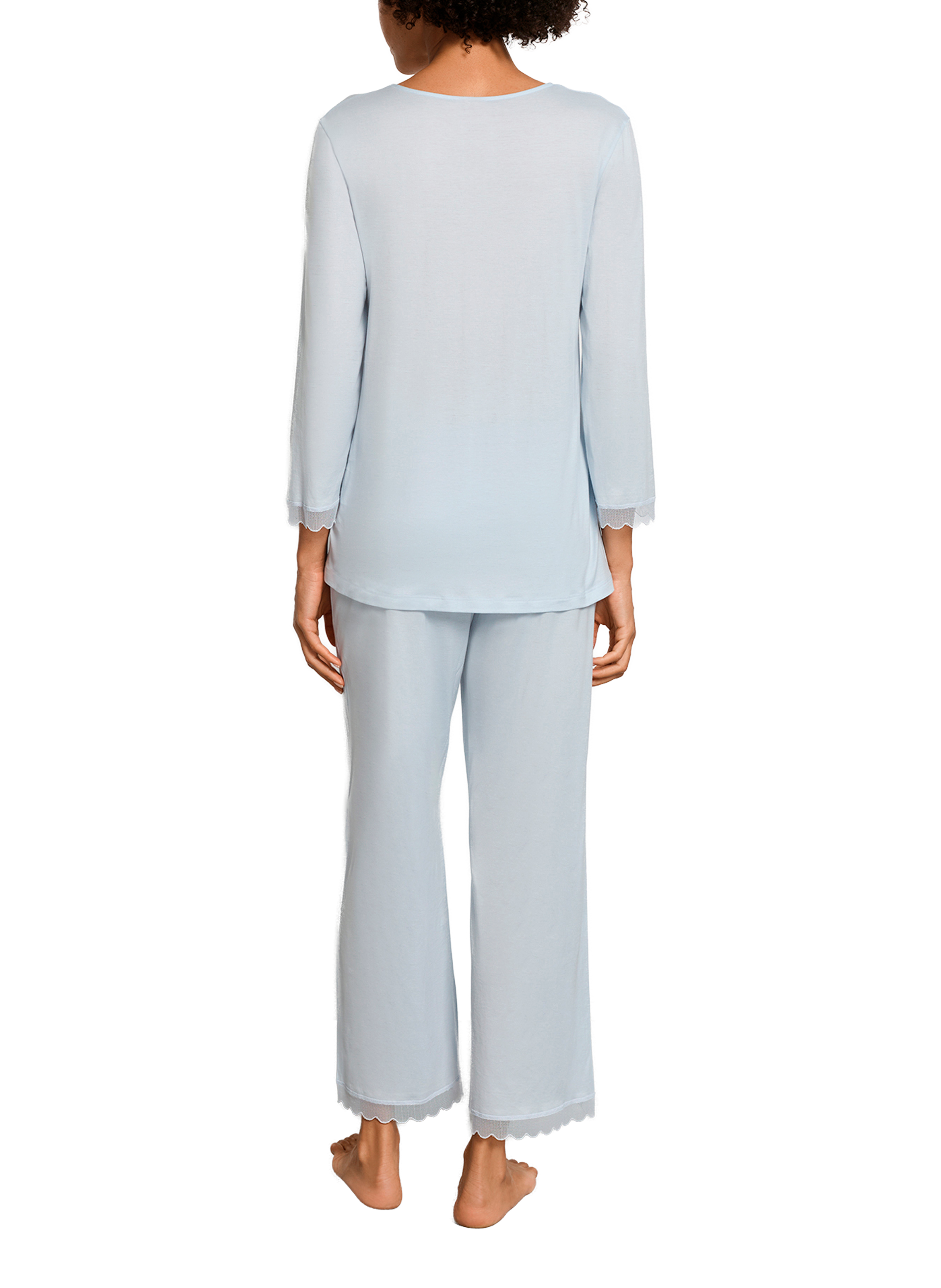 Ensemble de pyjama long Inaya en coton HANRO Bleu
