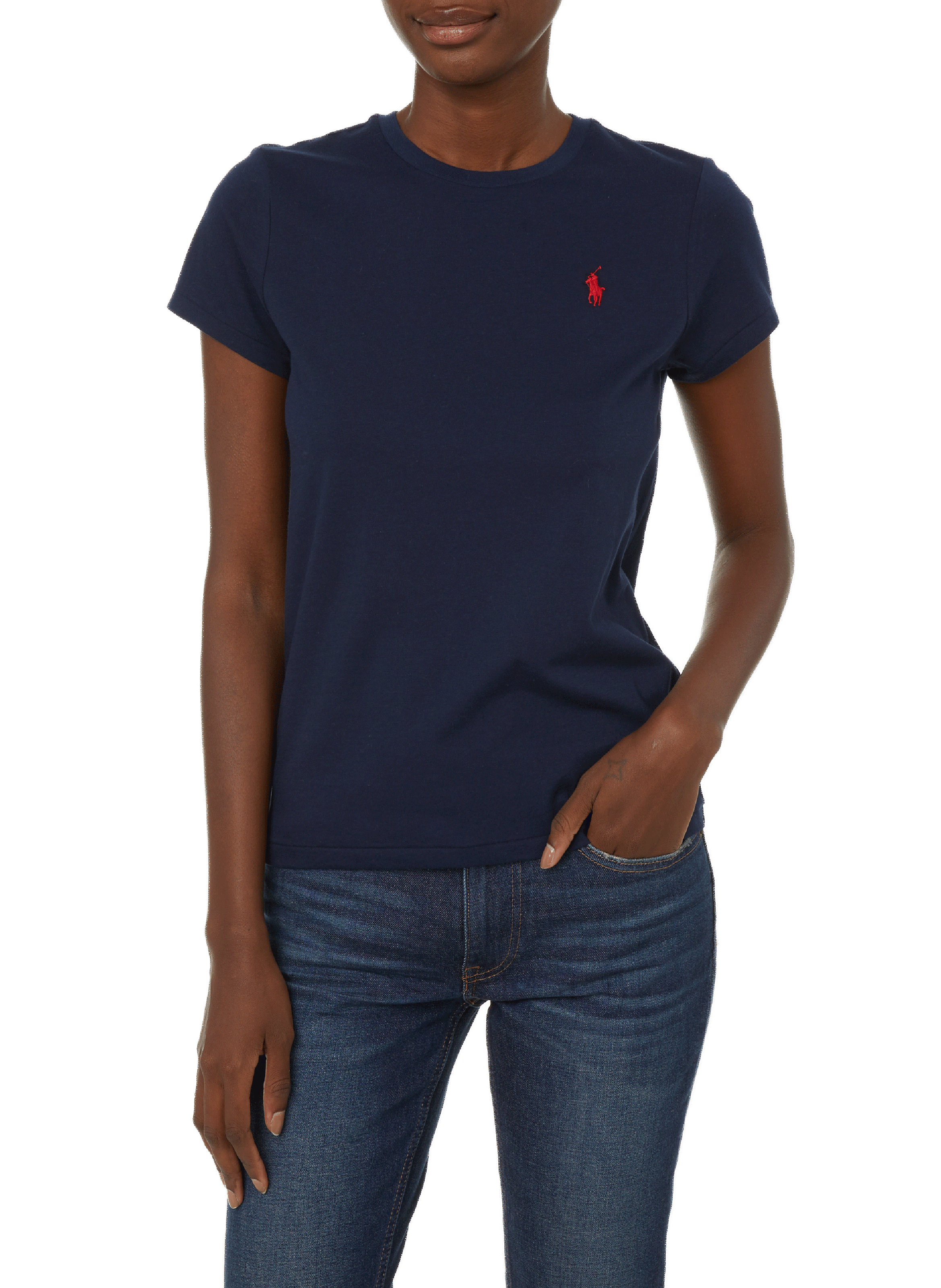 POLO RALPH LAUREN Round-neck cotton T-shirt Blue