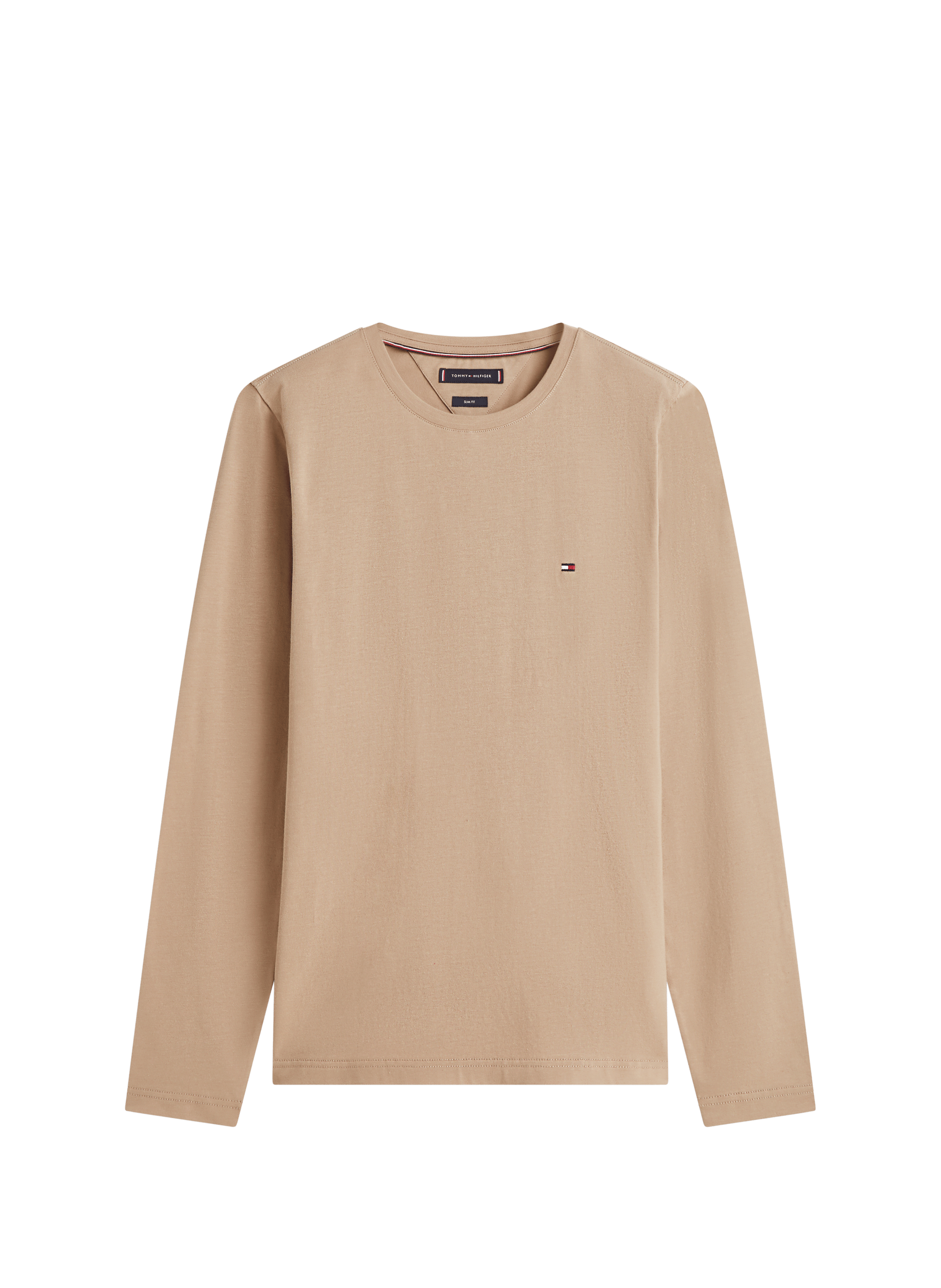 Long-sleeved cotton T-shirt  Coastal taupe