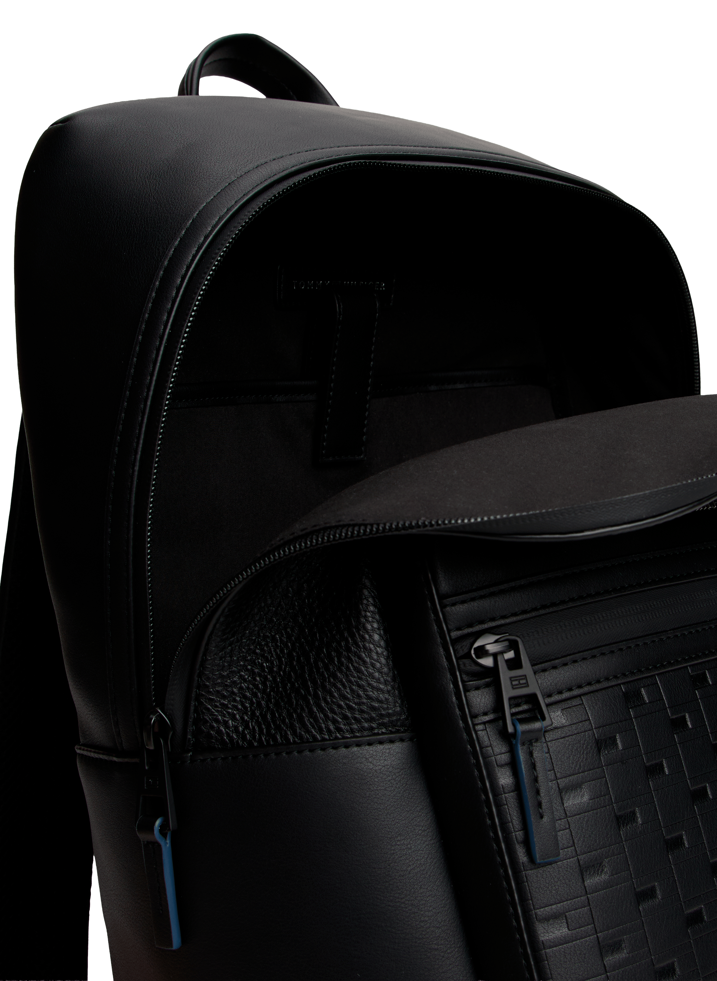 Leather-effect backpack TOMMY HILFIGER Black