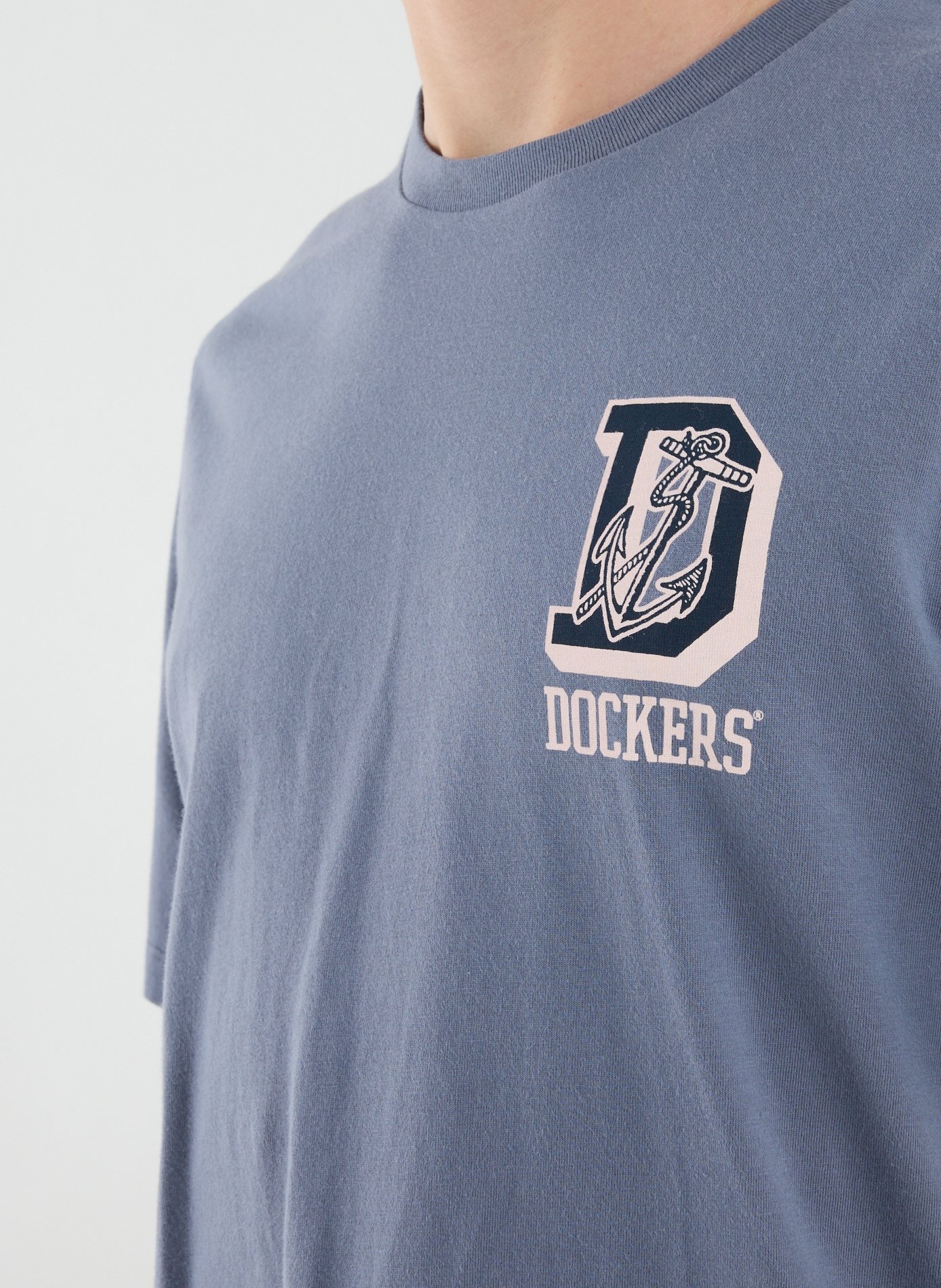 Cotton Logo T-shirt DOCKERS Blue