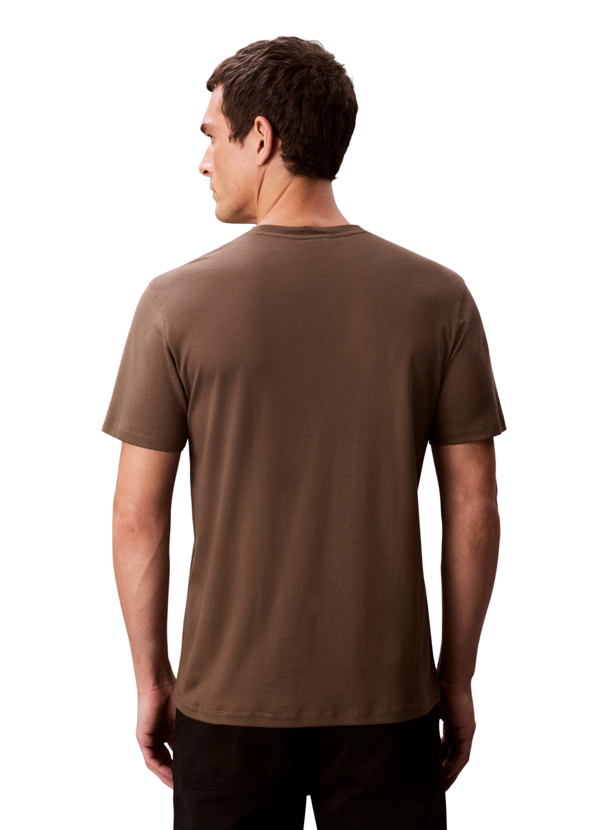 Classic Cotton T-Shirt CALVIN KLEIN Brown