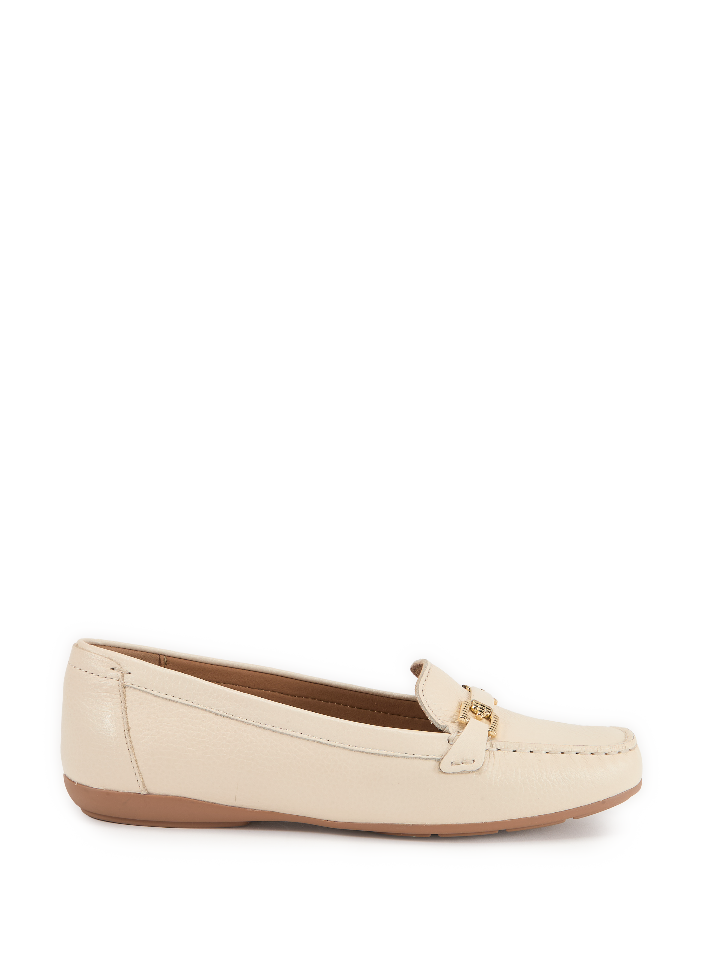Annytah Leather Moccasins GEOX Beige