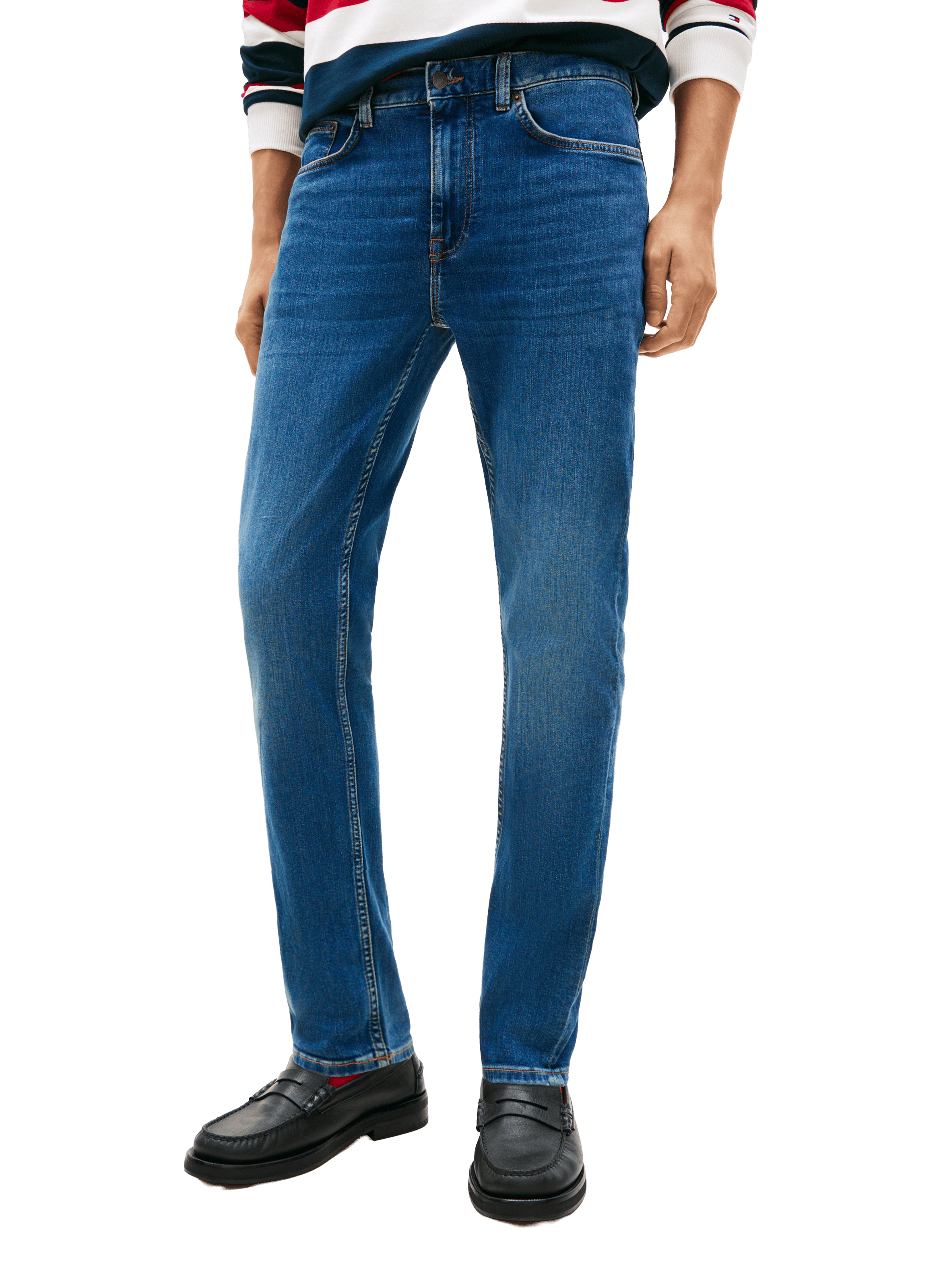 Jean droit  TOMMY HILFIGER Bleu