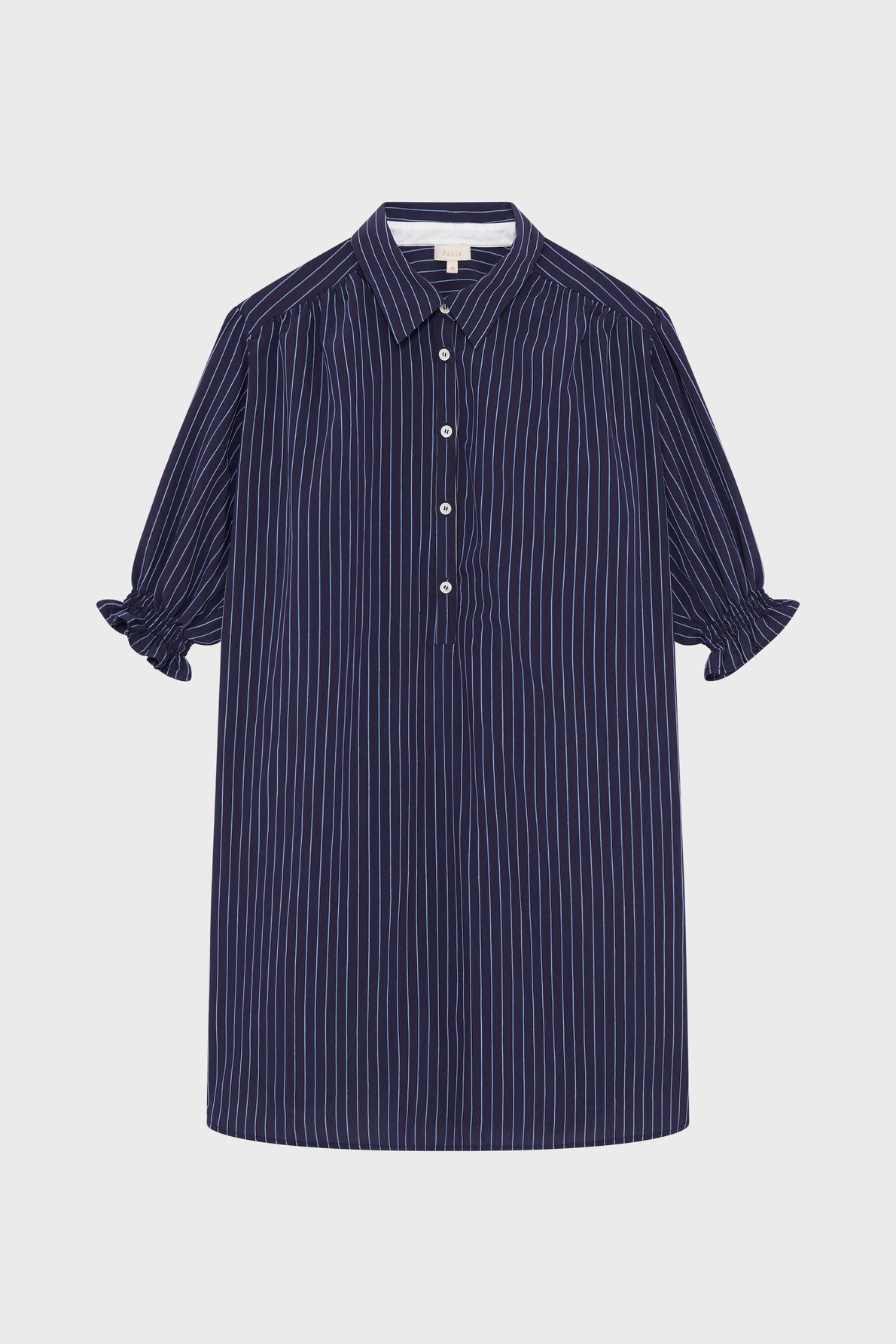 Robe chemise courte rayée - anae PABLO Bleu