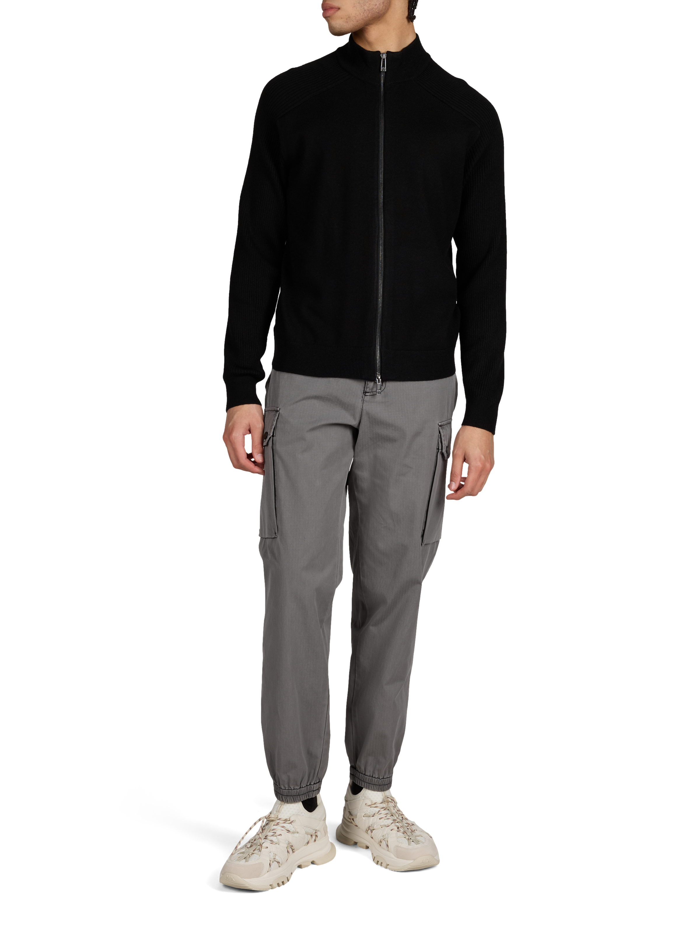 Pantalon cargo en coton ARMANI EXCHANGE Noir