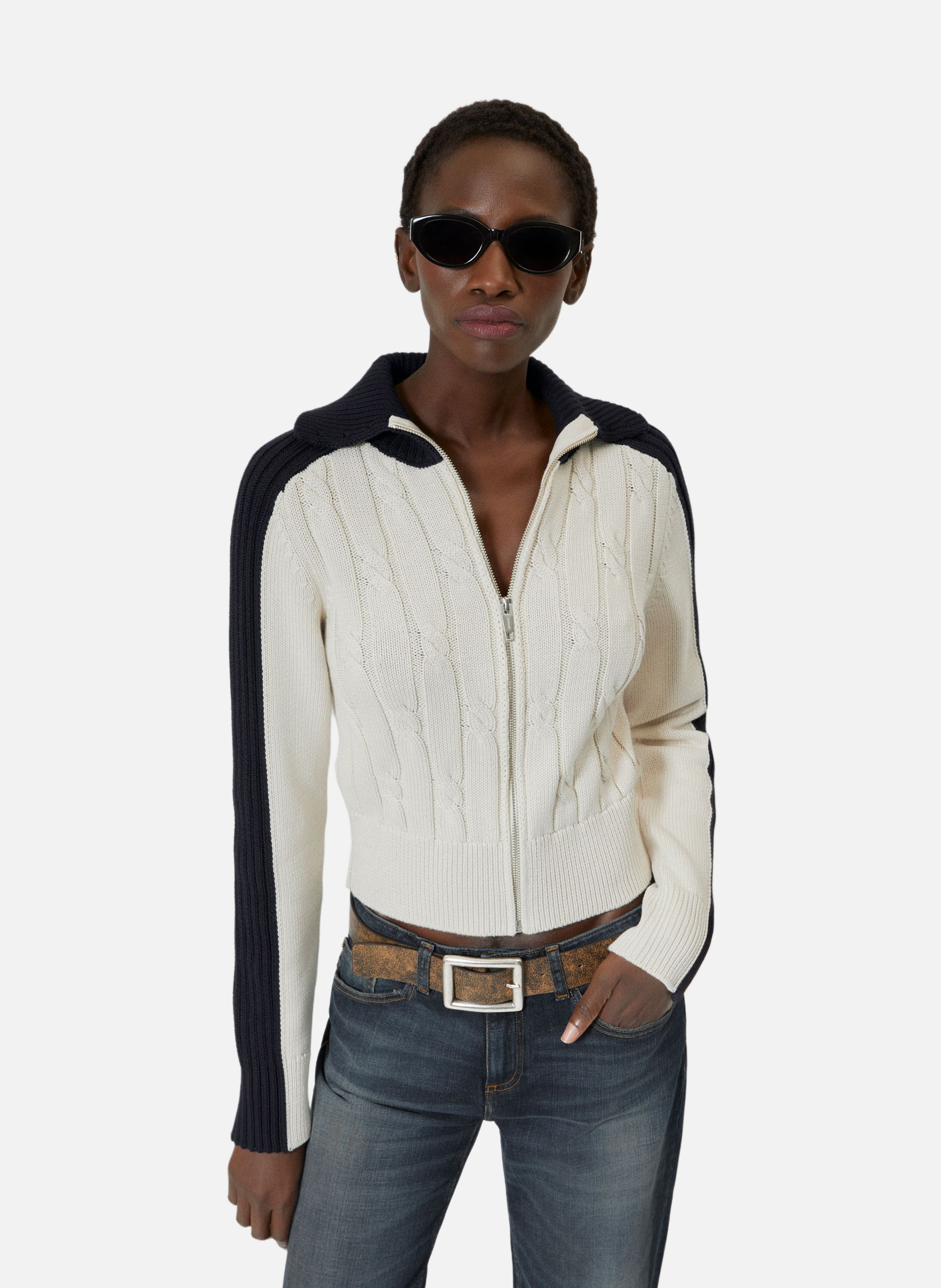 Cardigan en coton THE KOOPLES Beige