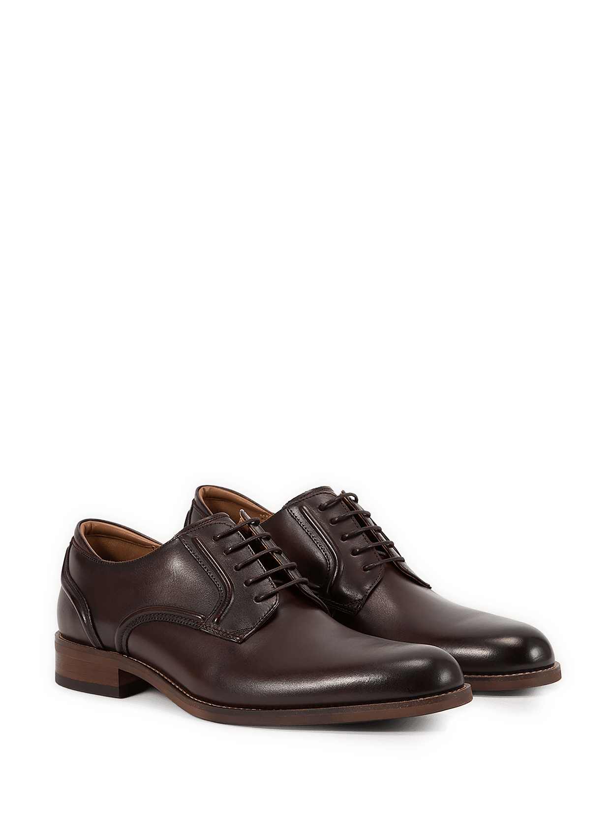 Derbies en cuir CLARKS Marron