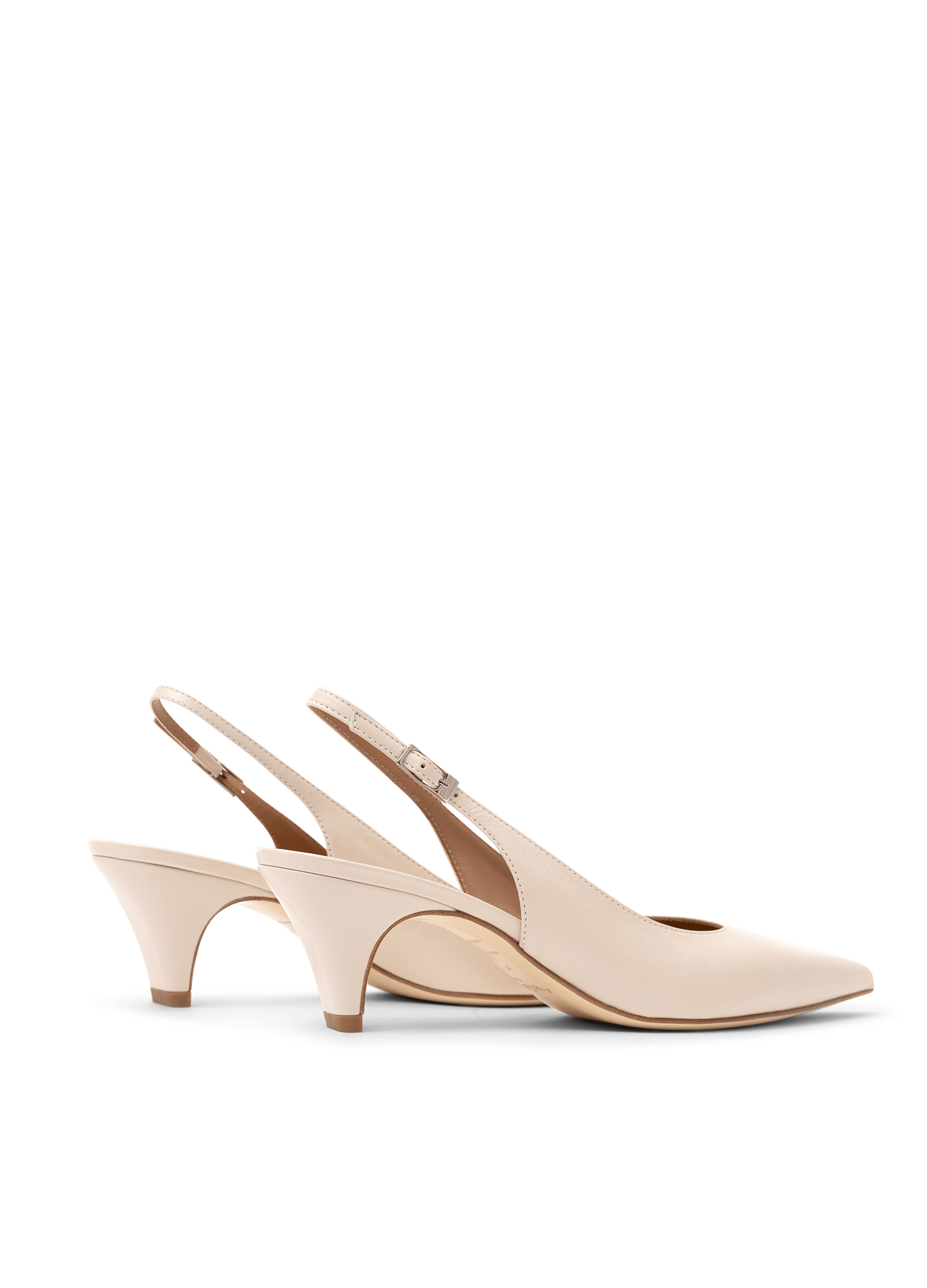 Sling back roki en nappa PARALLELE Blanc