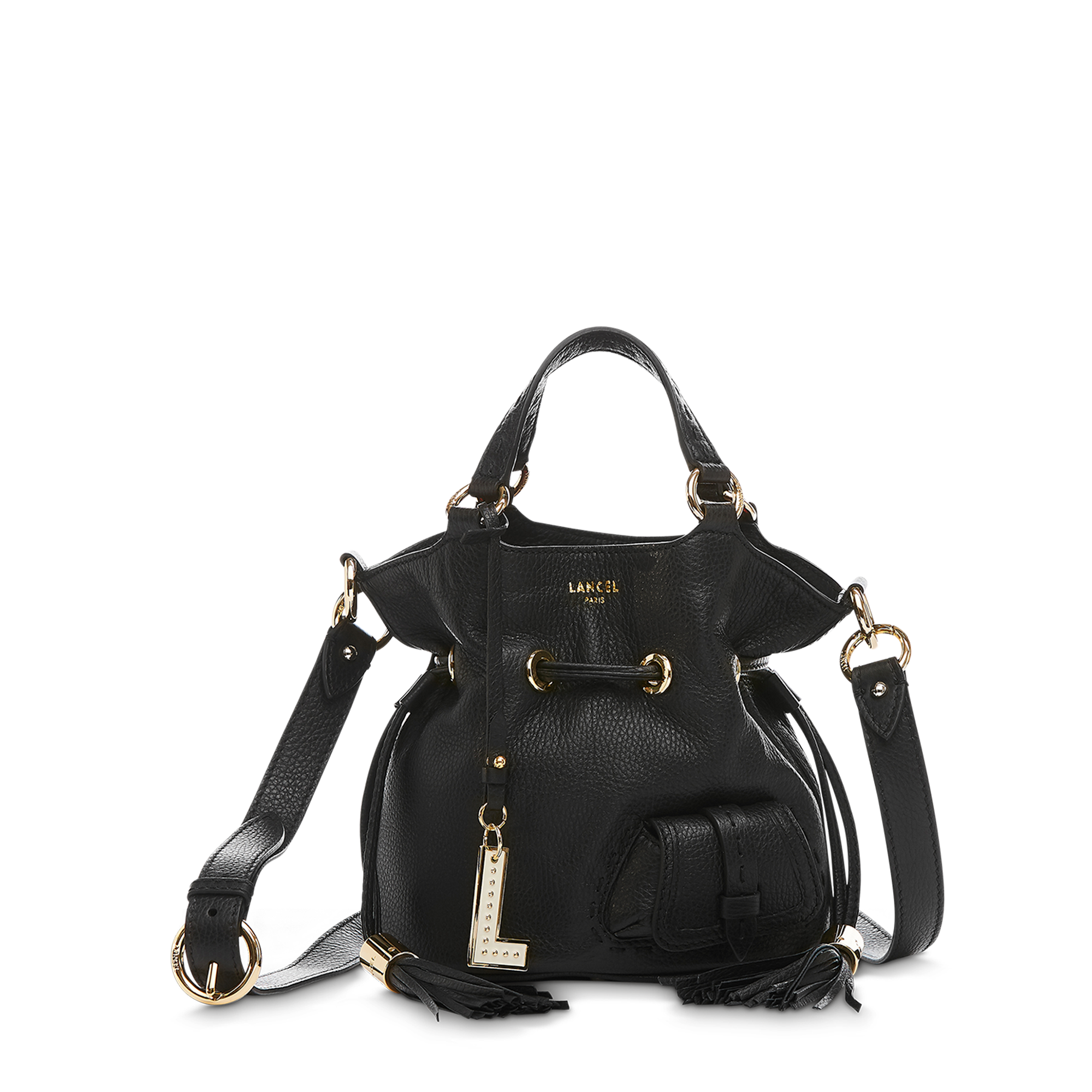 Small bucket bag premier flirt by lancel in leather LANCEL Black
