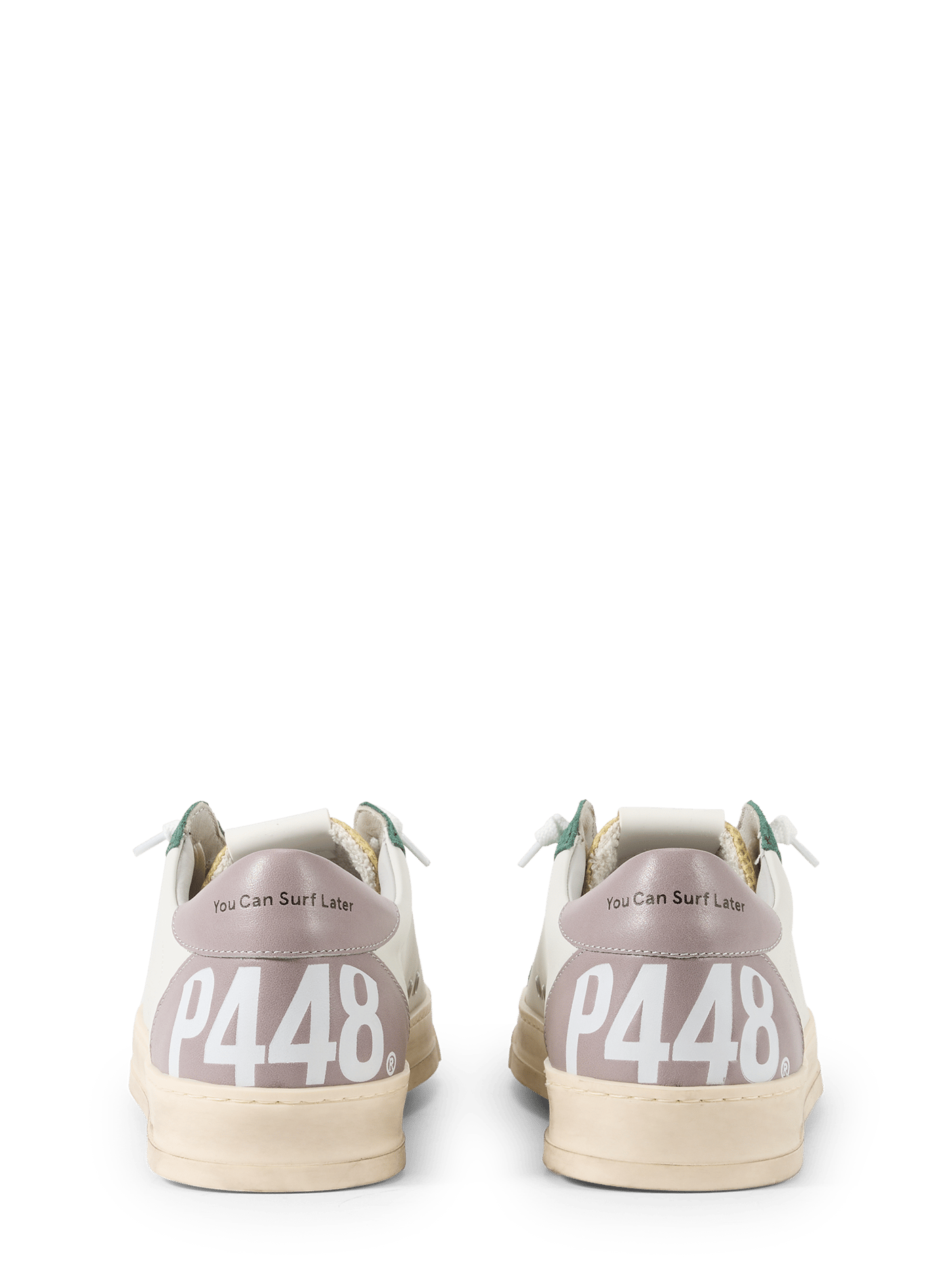 Sneakers con bande contrastanti in pelle P448 Bianco