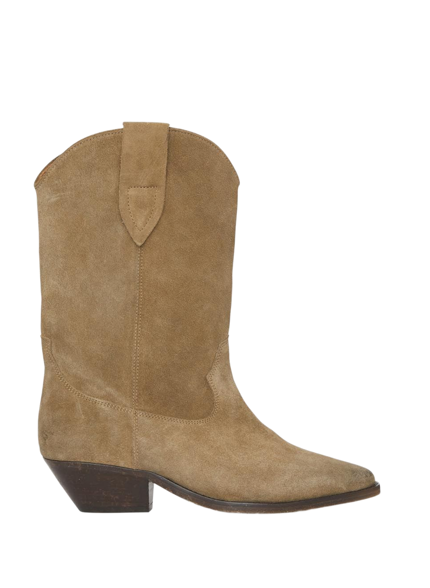 Derto suede calf leather cowboy boots ISABEL MARANT Brown