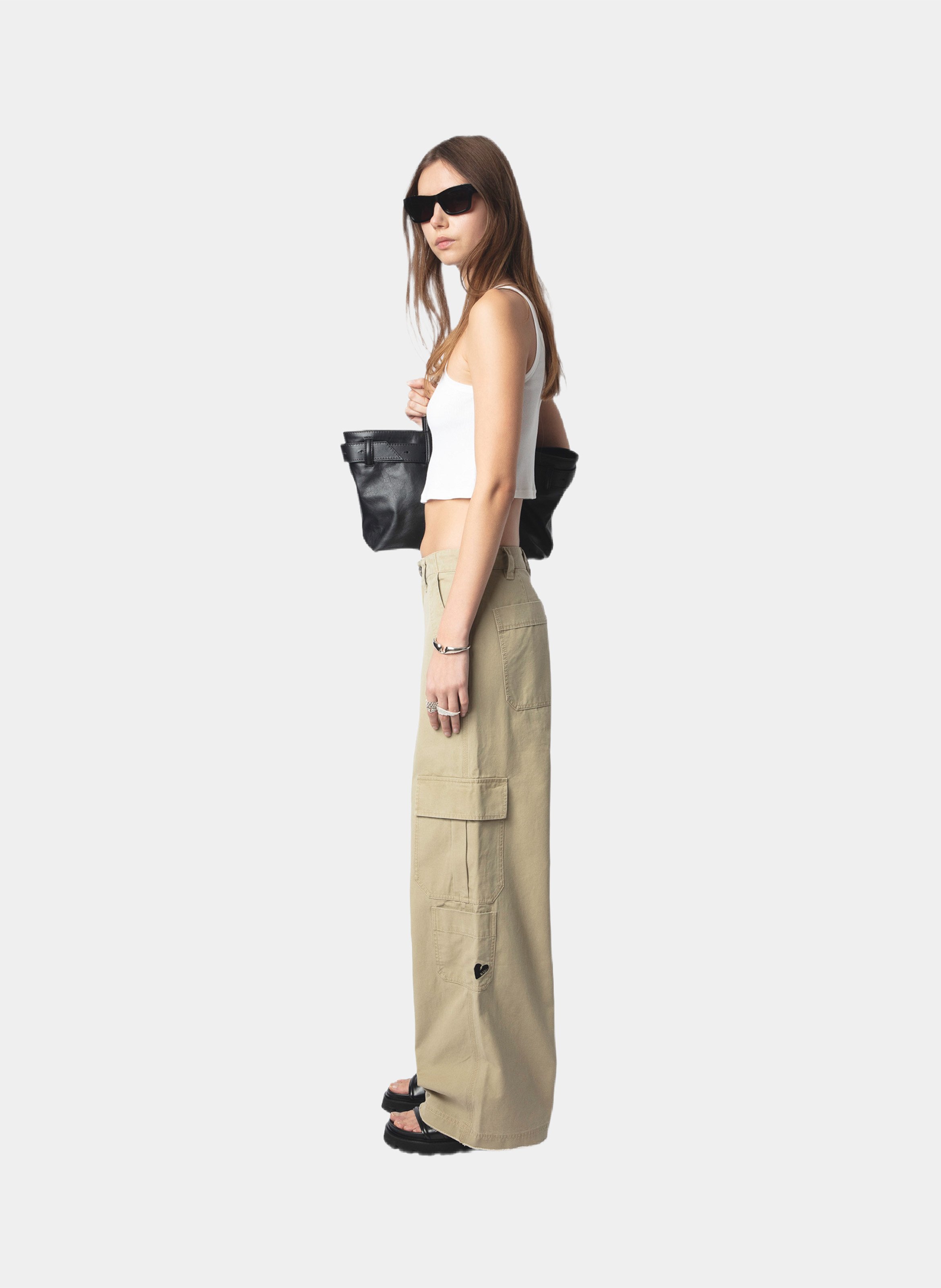 Pantalon cargo en coton parky | Beige ZADIG&VOLTAIRE Femme