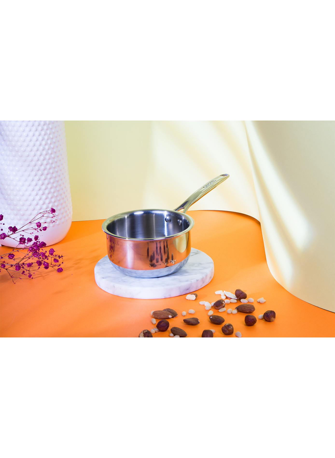 Mini casserole Castel'Pro en inox CRISTEL Gris