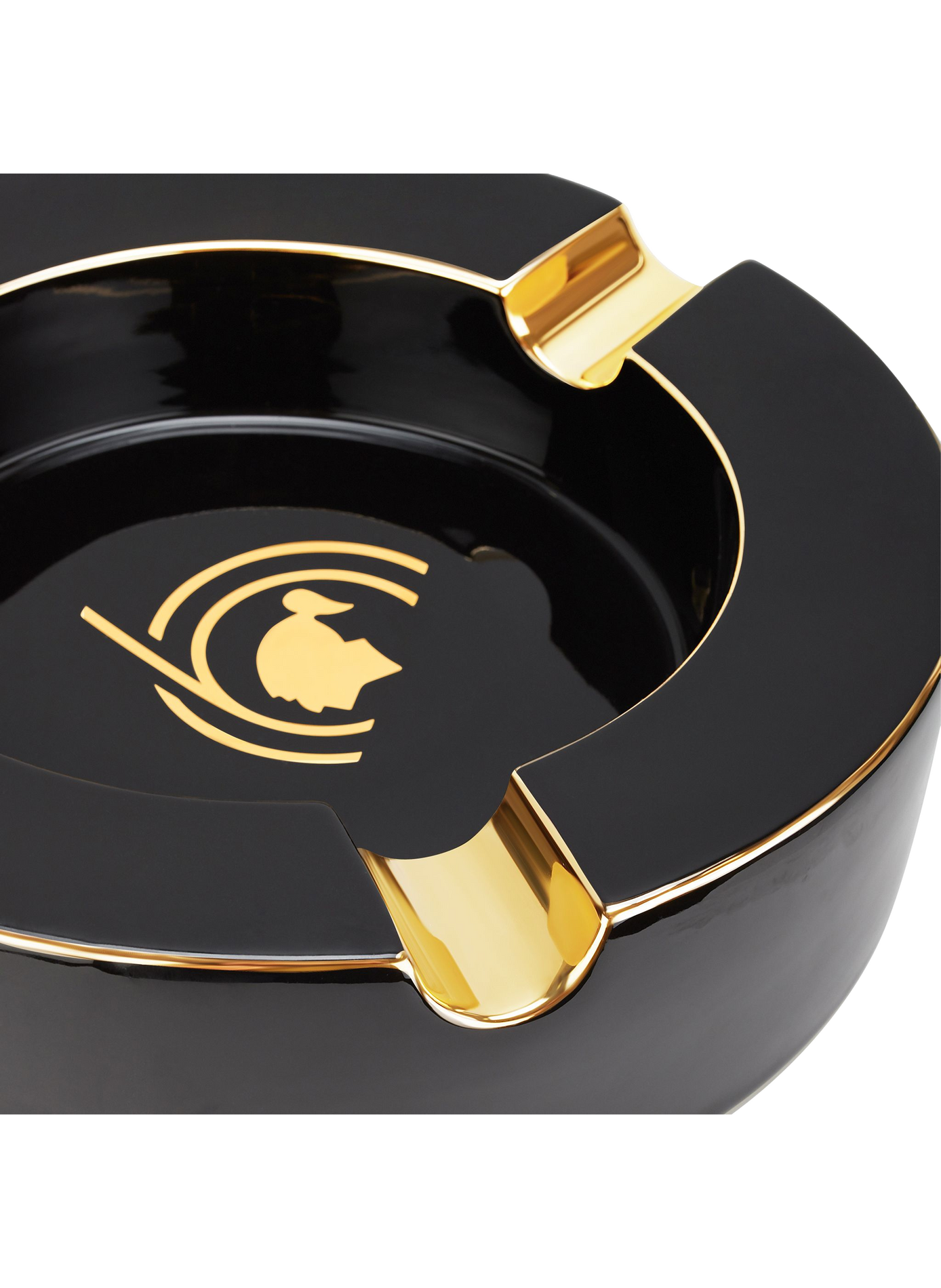 Aschenbecher XL Cohiba 60 aus Porzellan S.T. DUPONT Schwarz