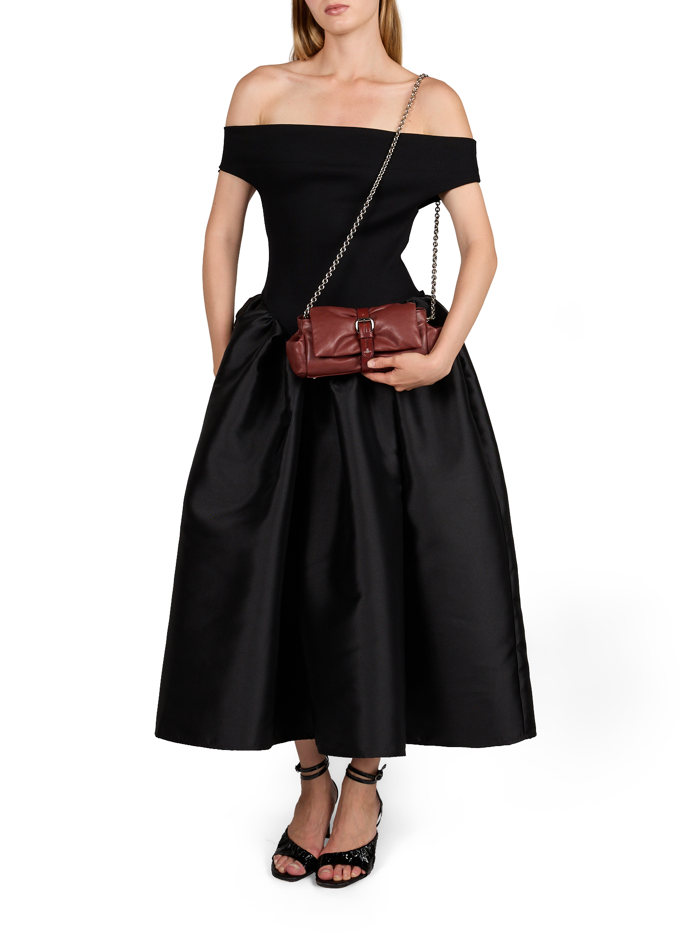 Leather shoulder bag VIVIENNE WESTWOOD Brown