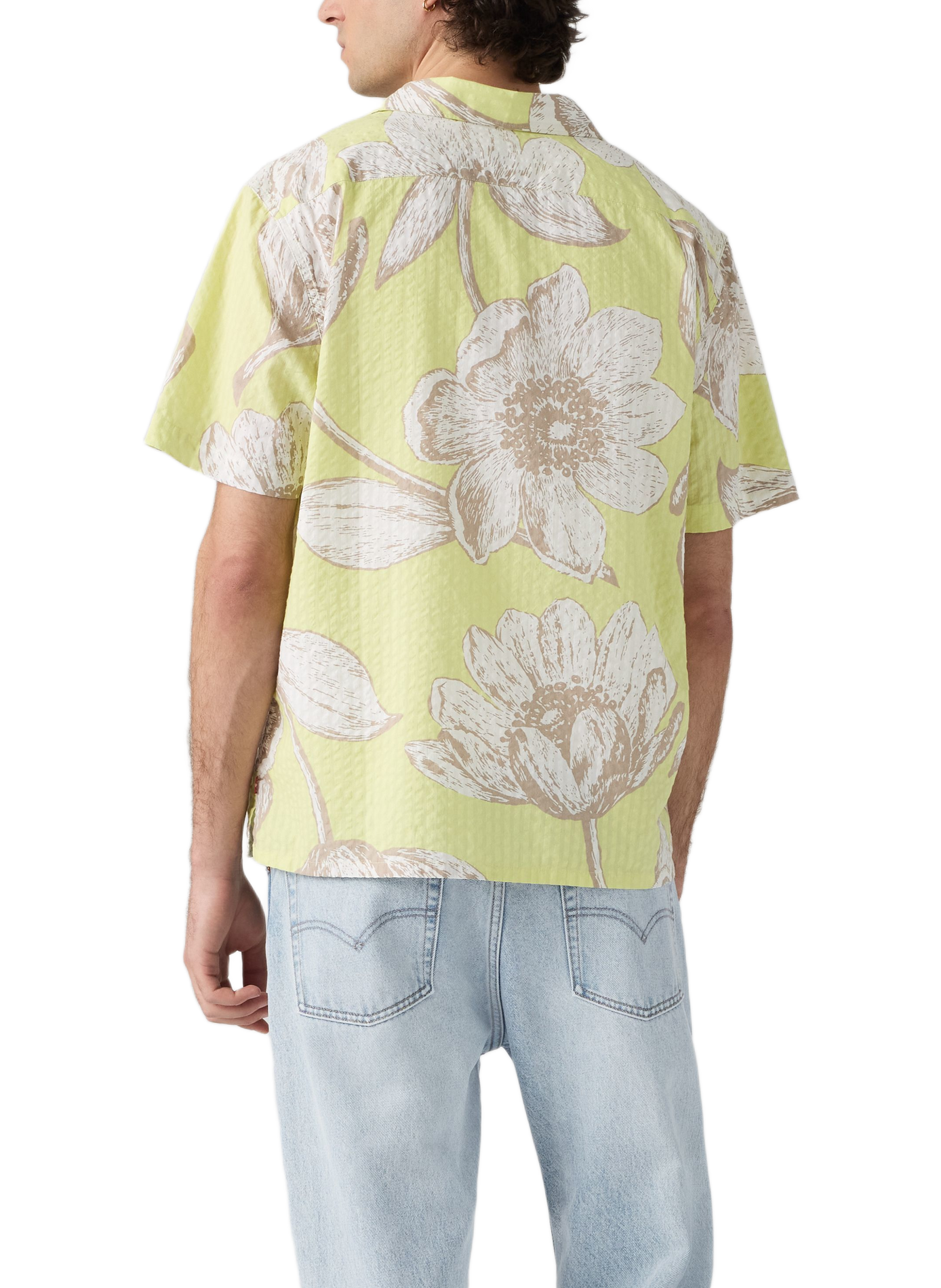 Chemise droit imprimé en coton mélangé LEVI'S Vert