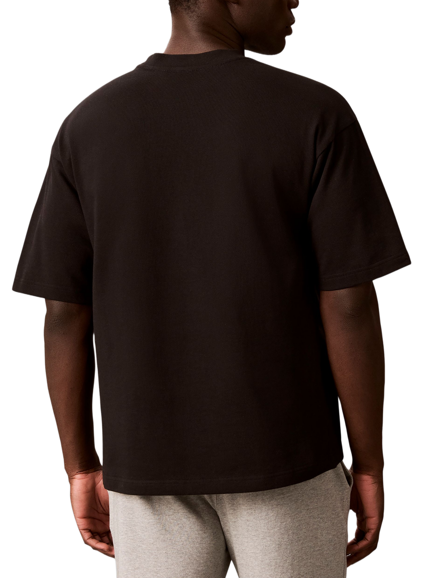 Pyjama-T-Shirt mit Logo aus Baumwollmischung CALVIN KLEIN Schwarz