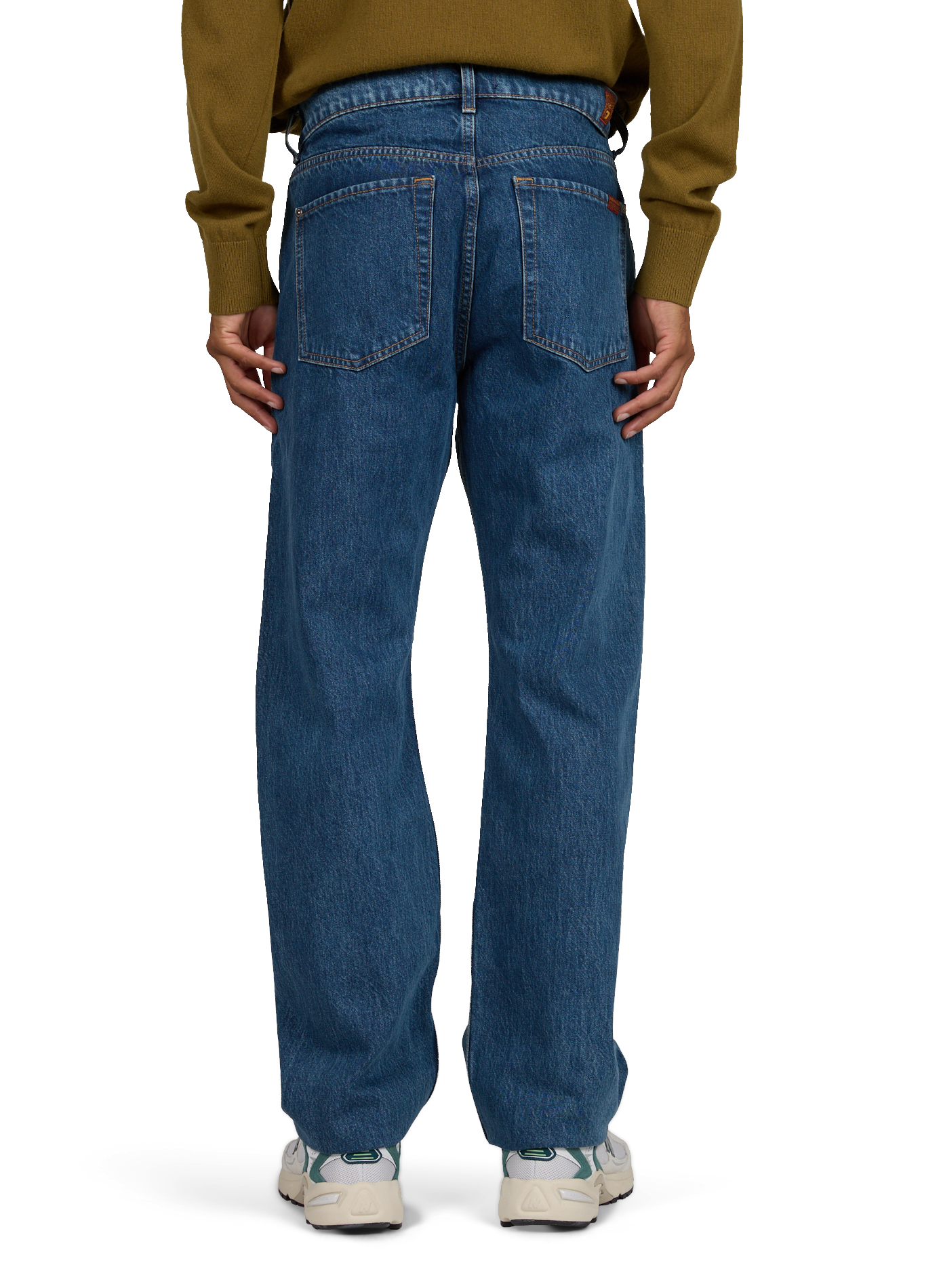 Modern straight leg jeans in cotton 7 FOR ALL MANKIND Blue