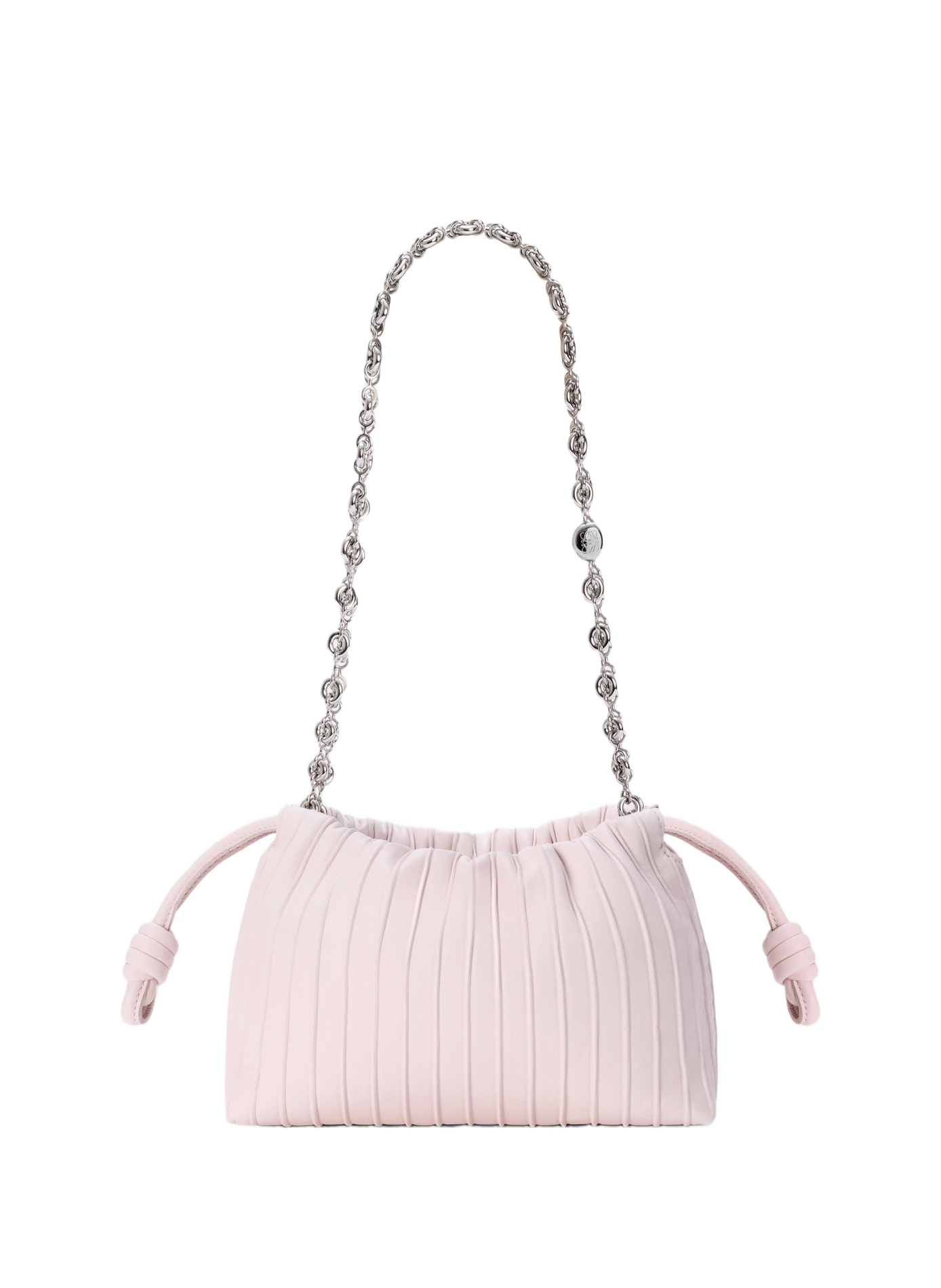 Mini Flamenco Pleats purse en cuir d'agneau nappa LOEWE Rose