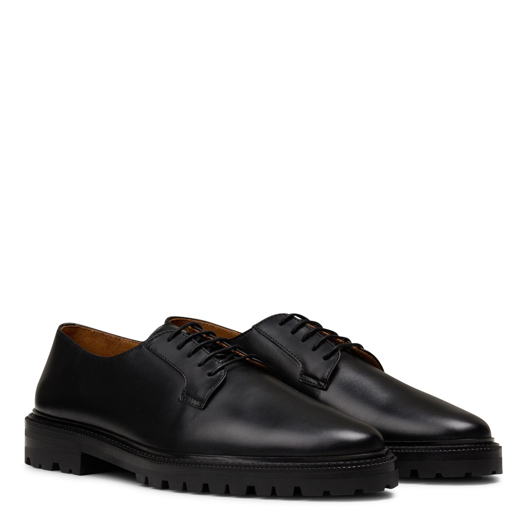 Gaspard leather lace-up derbies BOBBIES Black